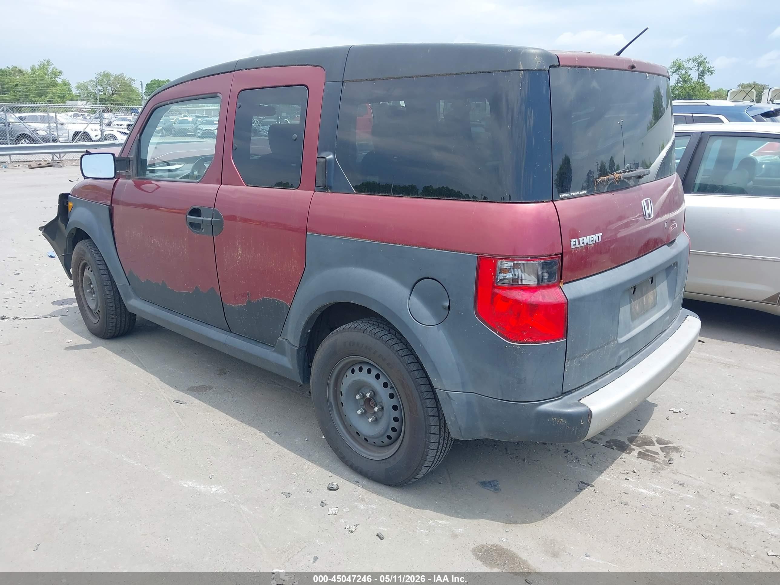 2008 Honda Element Lx Burgundy vin: 5J6YH28328L013164