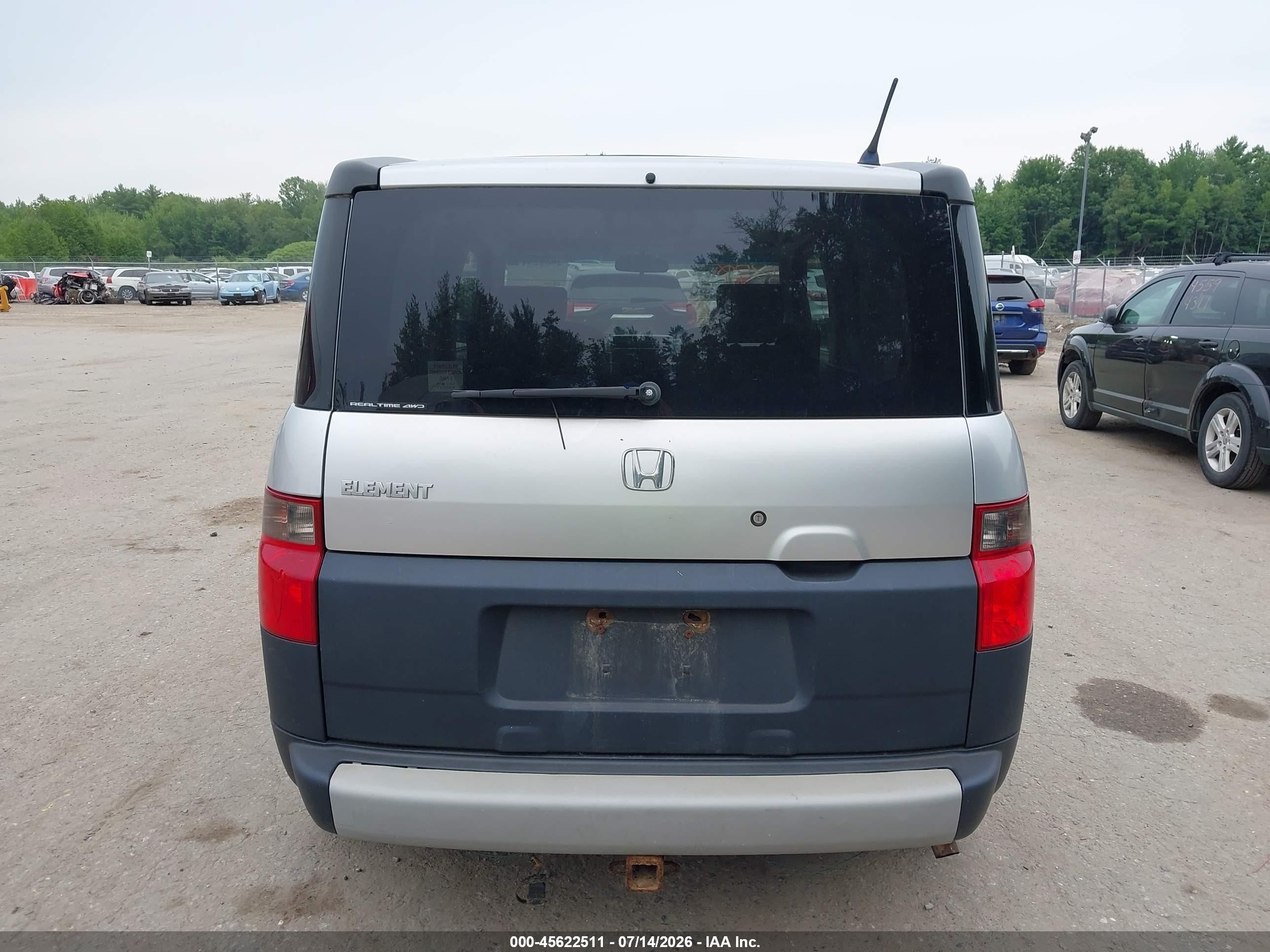 2007 Honda Element Lx Silver vin: 5J6YH28337L015844
