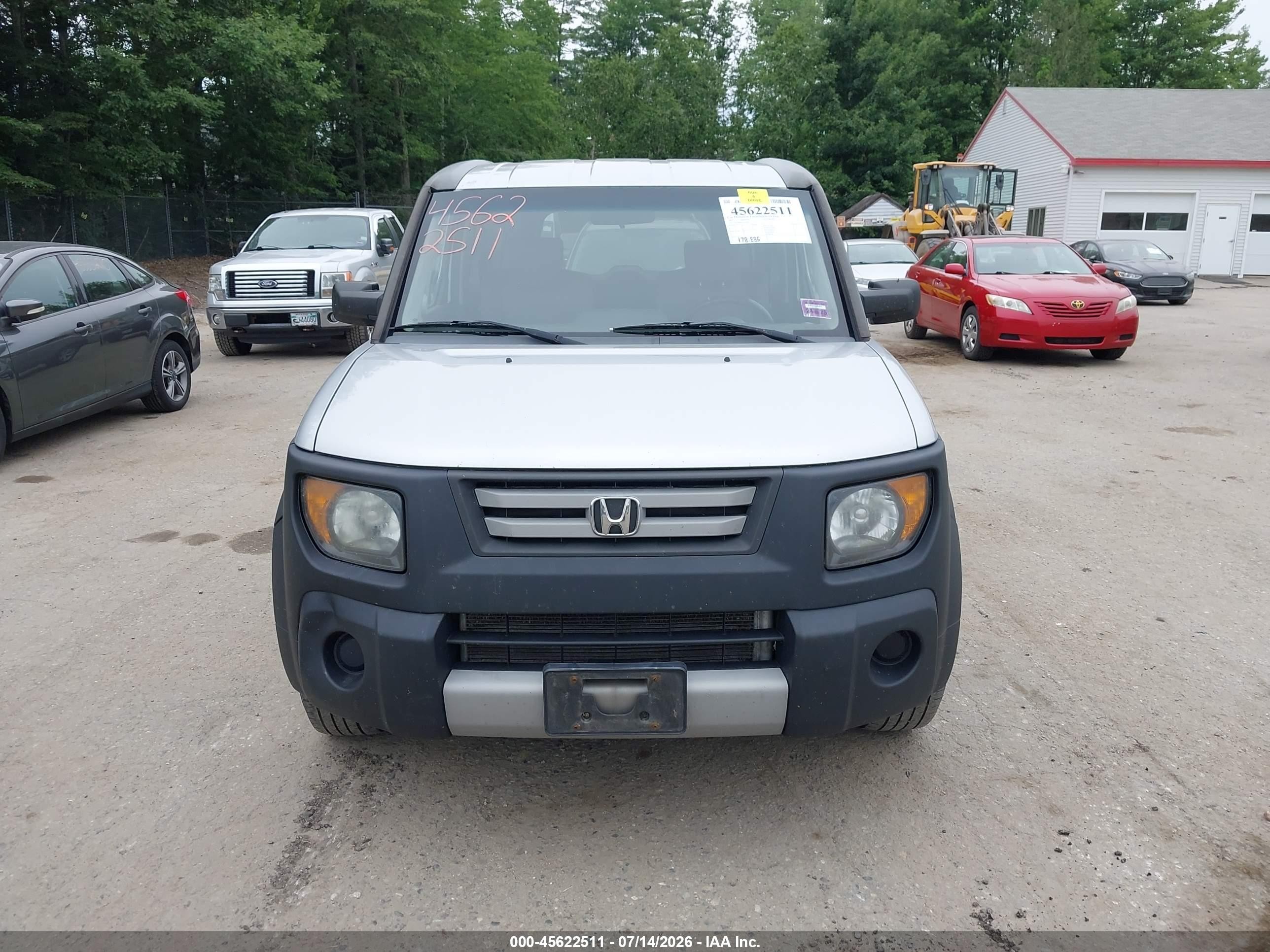 2007 Honda Element Lx Silver vin: 5J6YH28337L015844