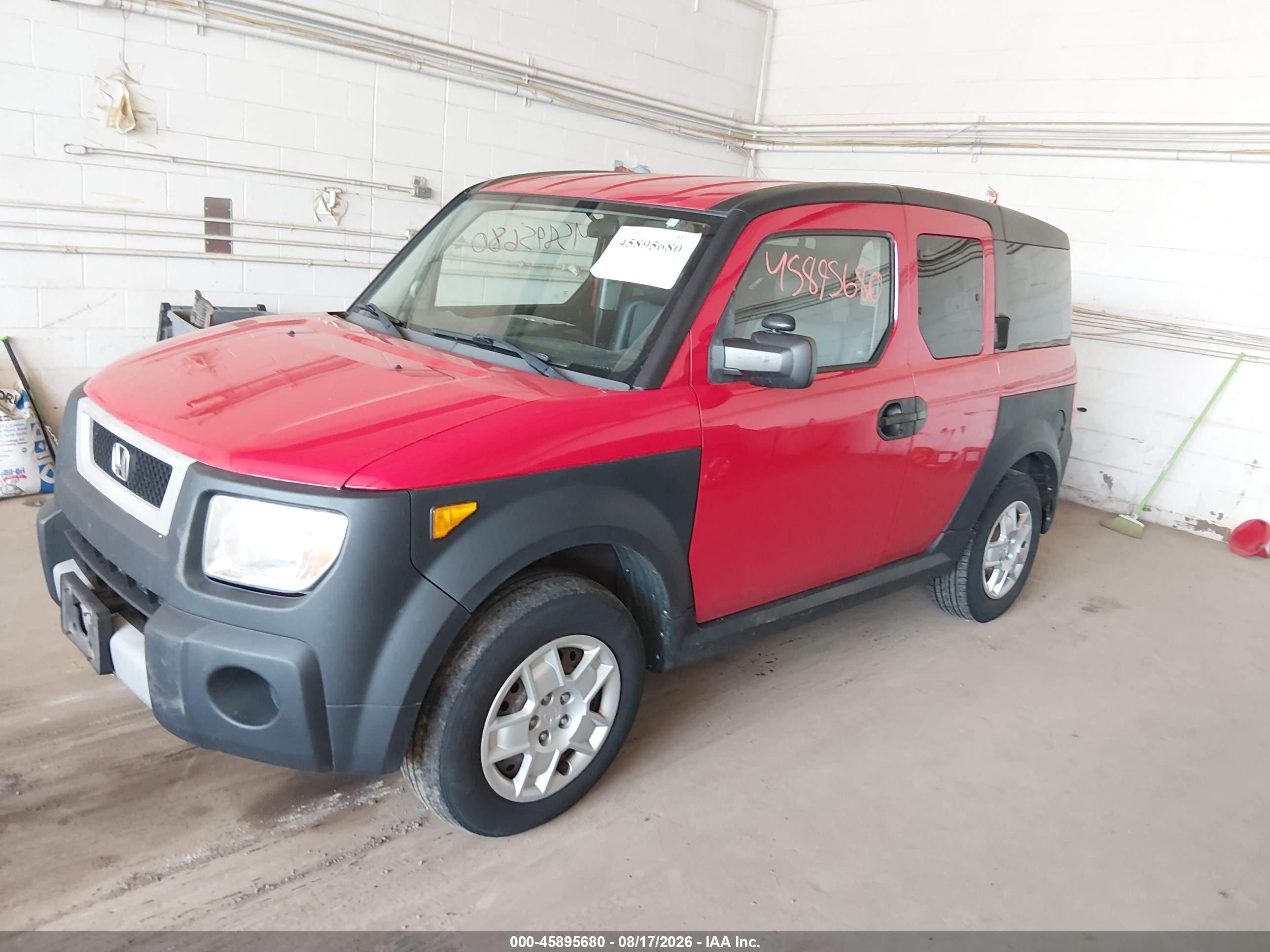 2006 Honda Element Lx Red vin: 5J6YH28346L019559