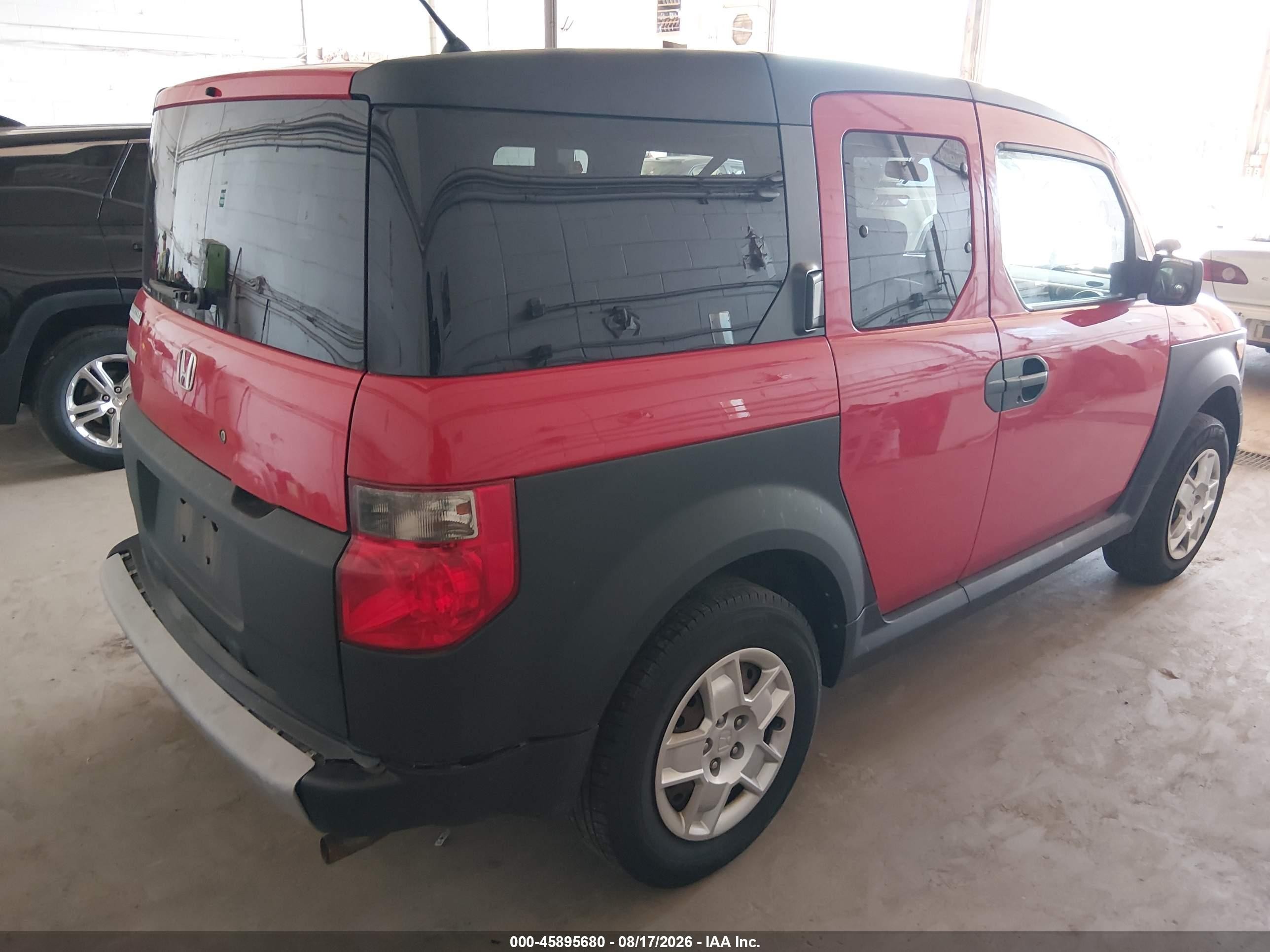 2006 Honda Element Lx Red vin: 5J6YH28346L019559