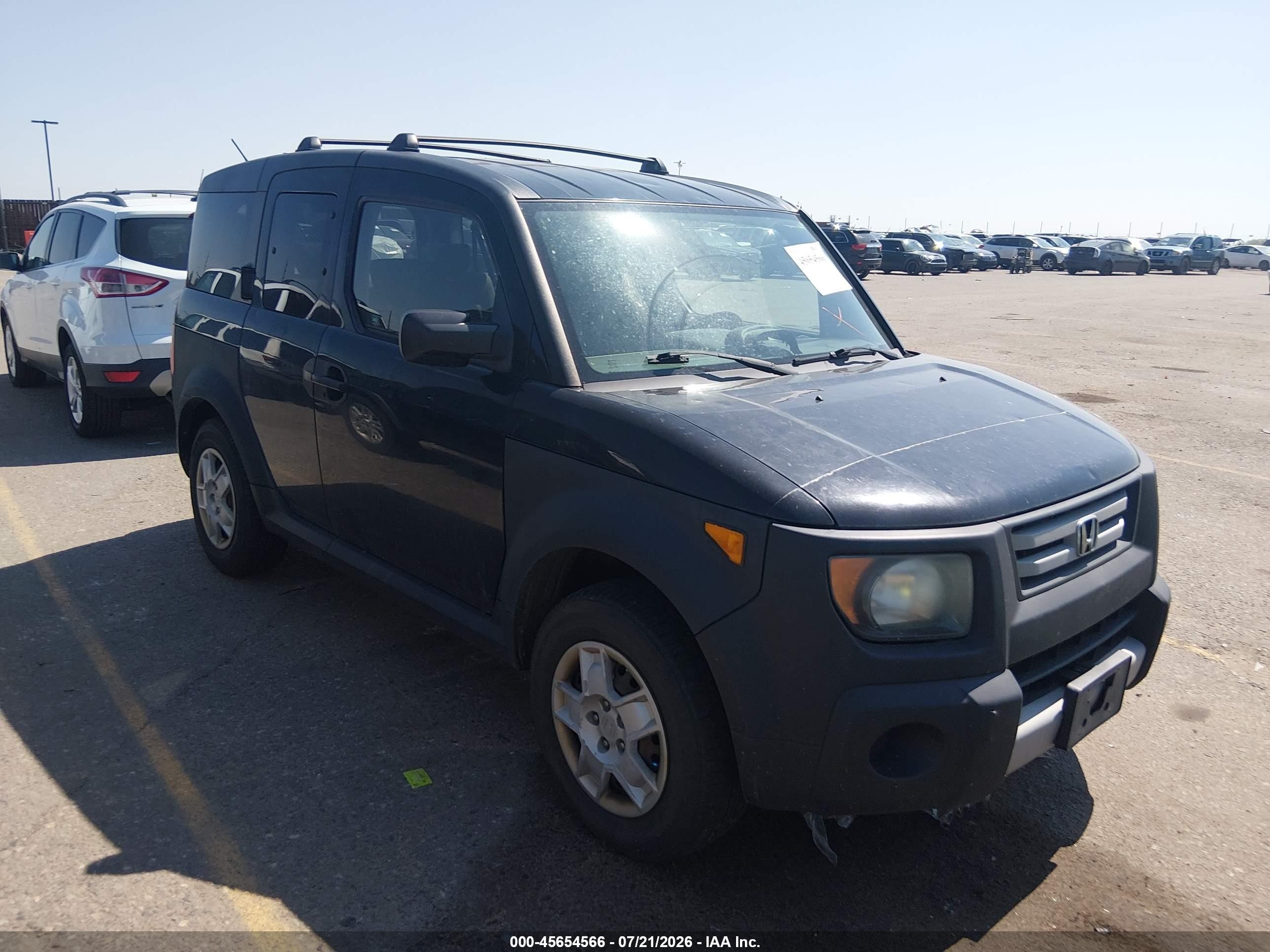 2008 Honda Element Lx Black vin: 5J6YH28348L004370