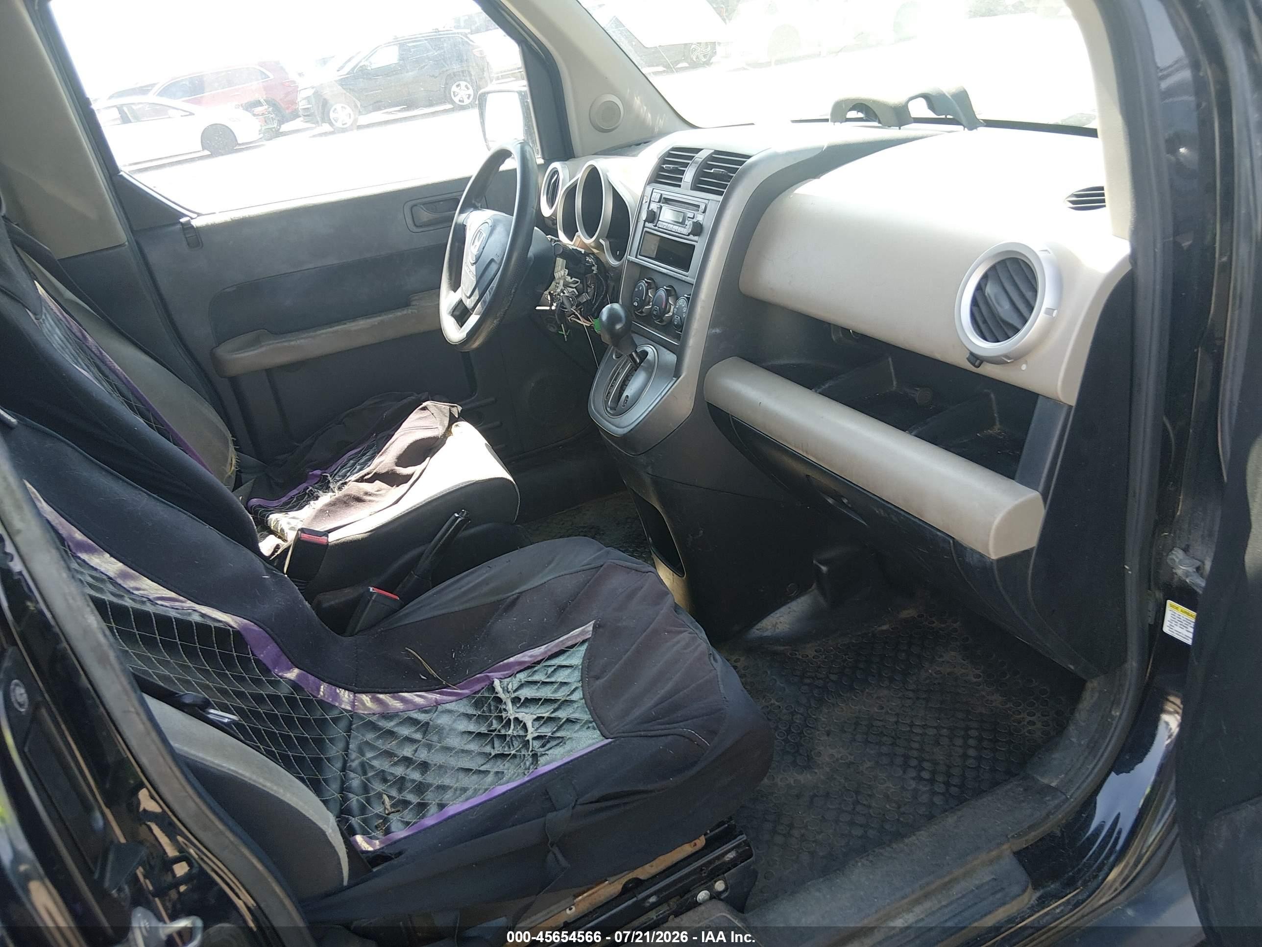 2008 Honda Element Lx Black vin: 5J6YH28348L004370