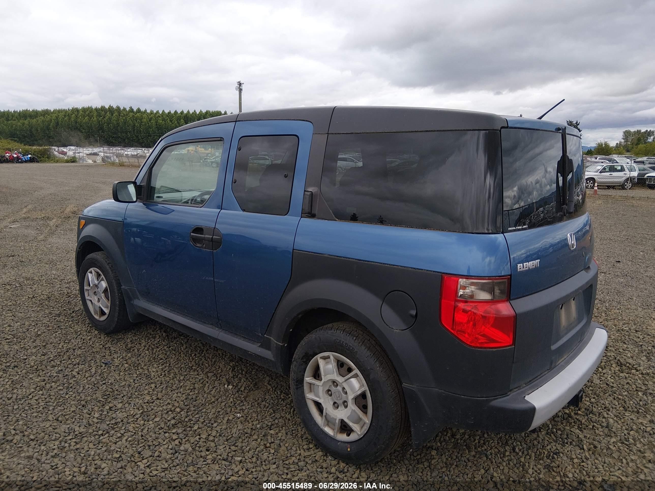 2008 Honda Element Lx Blue vin: 5J6YH28358L017547