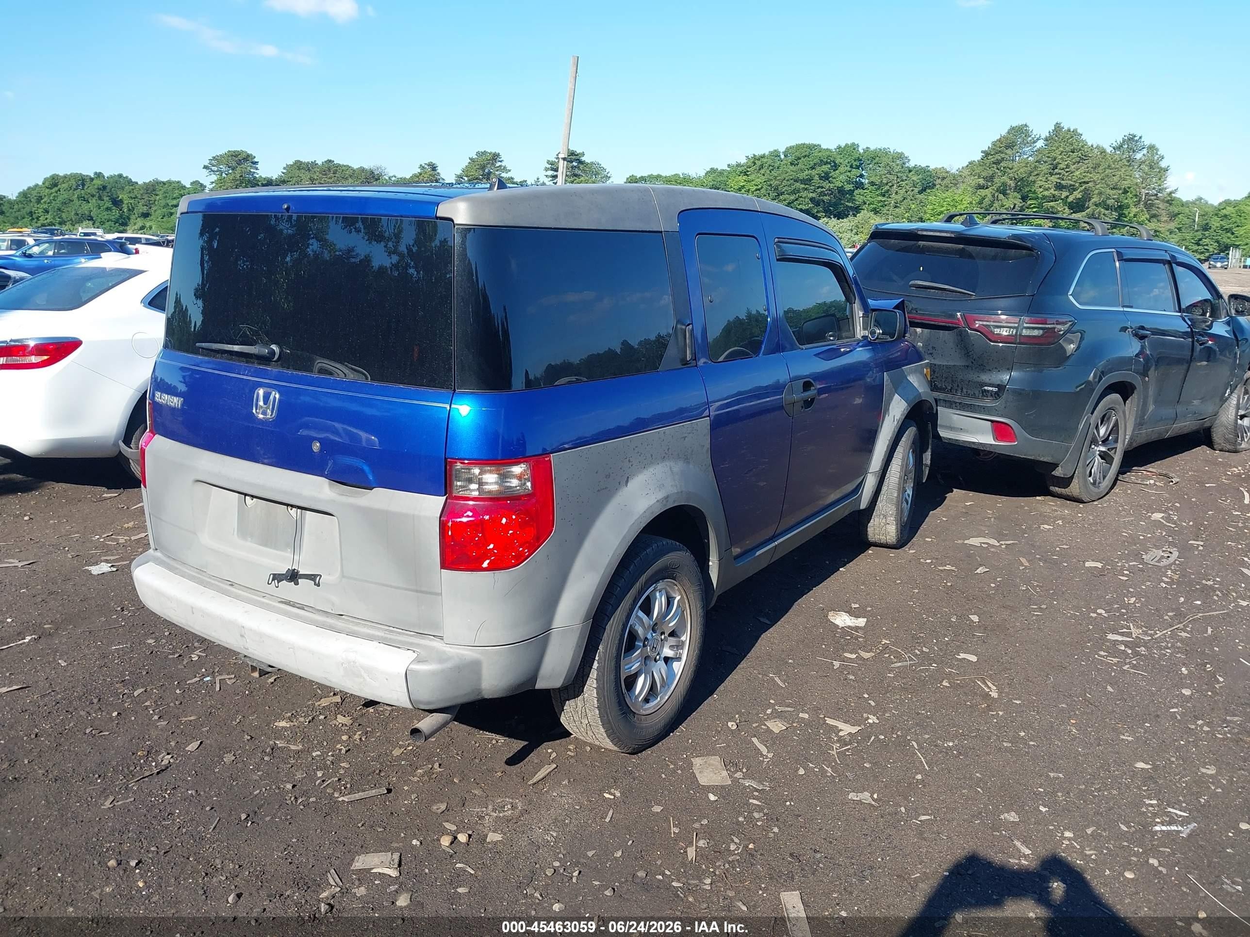 2004 Honda Element Lx Blue vin: 5J6YH28364L015512