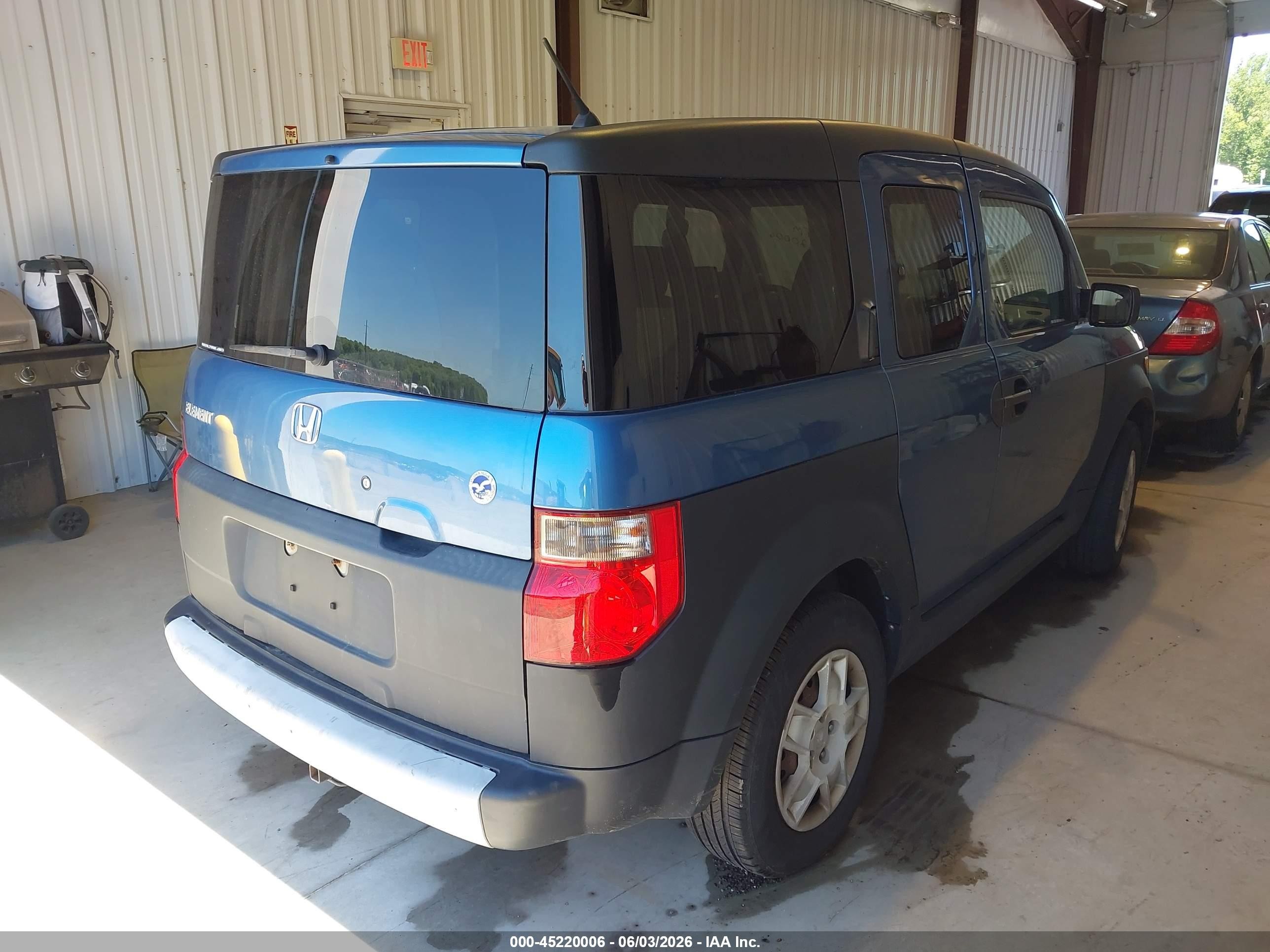 2008 Honda Element Lx Blue vin: 5J6YH28368L019985