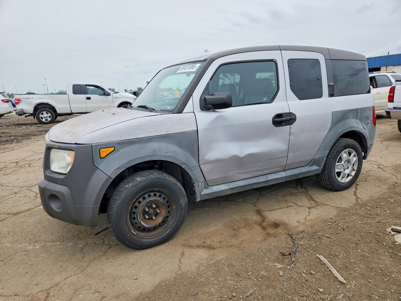 2005 Honda Element Lx Silver vin: 5J6YH28375L000583