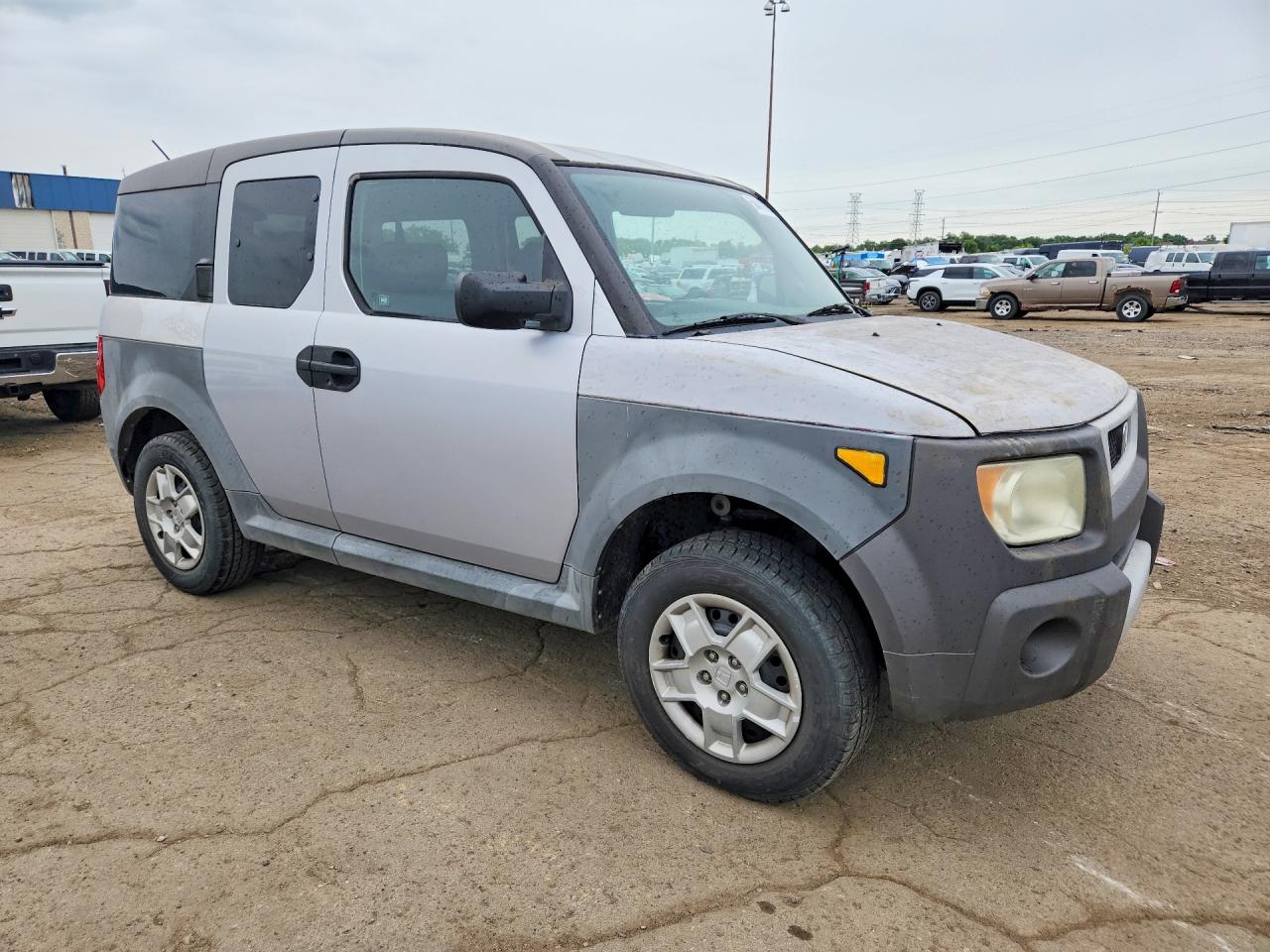2005 Honda Element Lx Silver vin: 5J6YH28375L000583