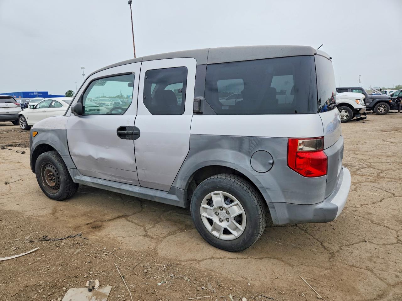 2005 Honda Element Lx Silver vin: 5J6YH28375L000583