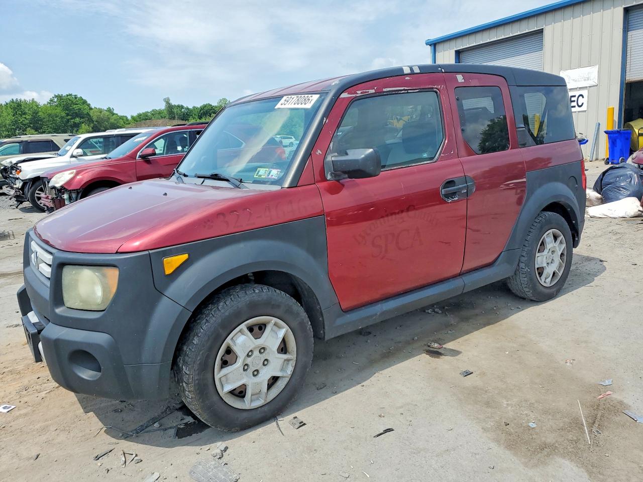 2008 Honda Element Lx Maroon vin: 5J6YH28388L013640