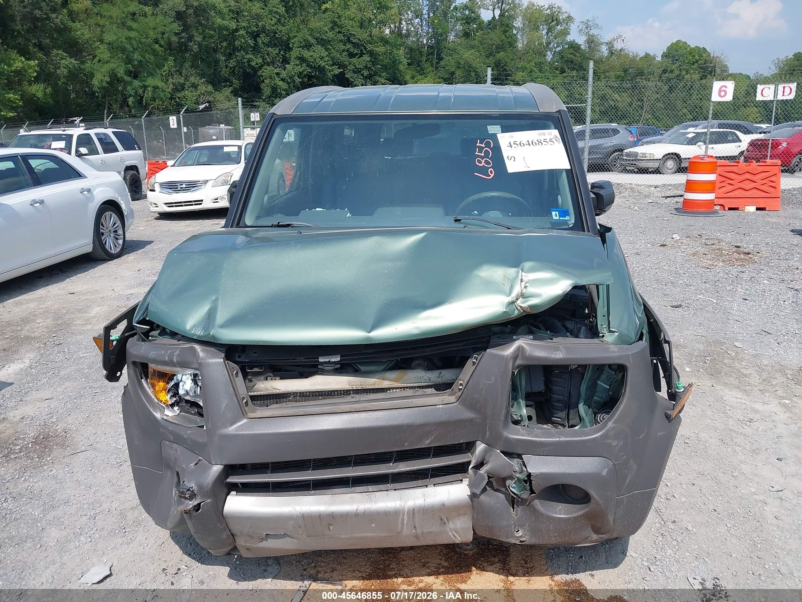 2004 Honda Element Lx Green vin: 5J6YH28394L037987