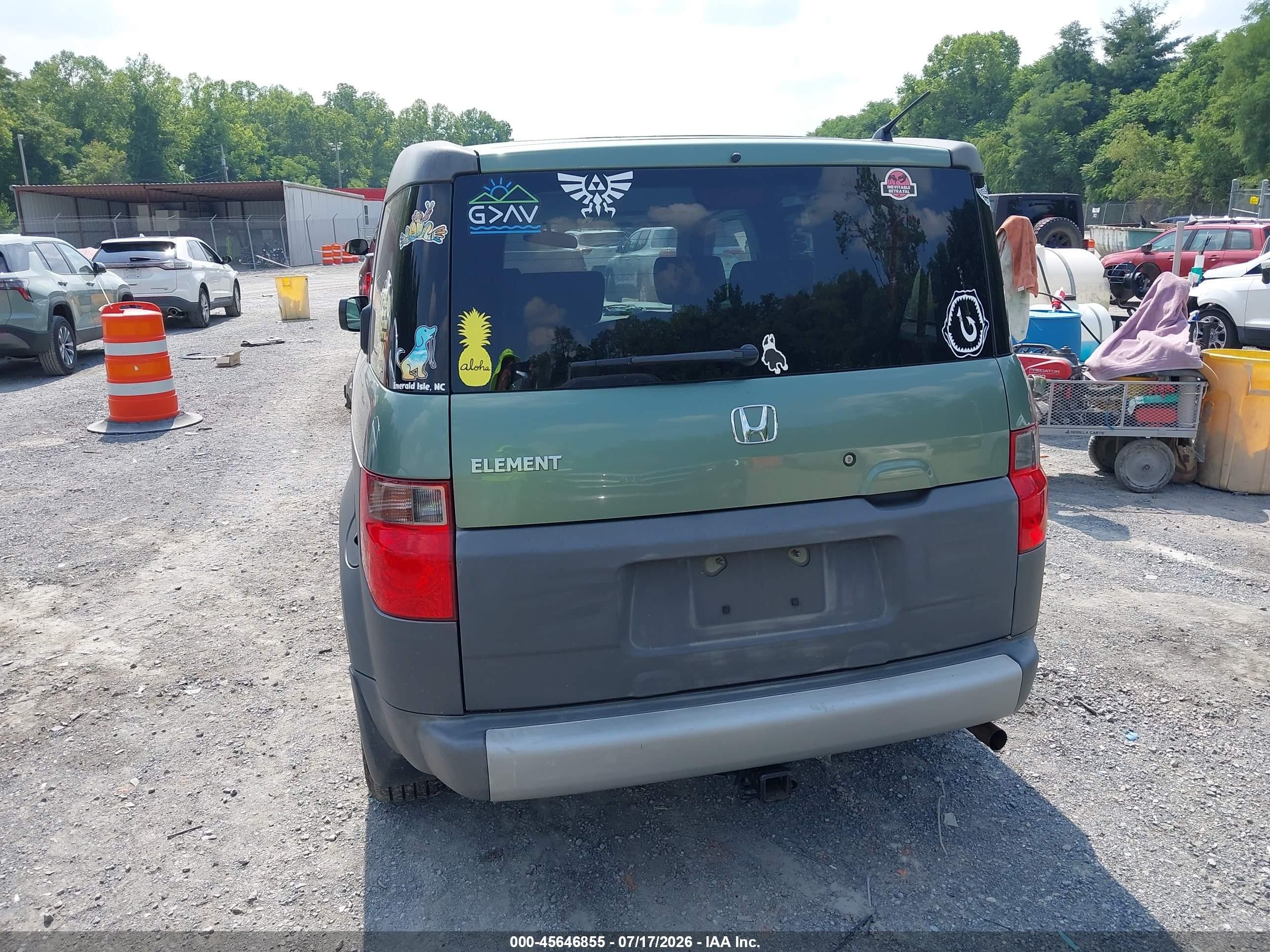 2004 Honda Element Lx Green vin: 5J6YH28394L037987