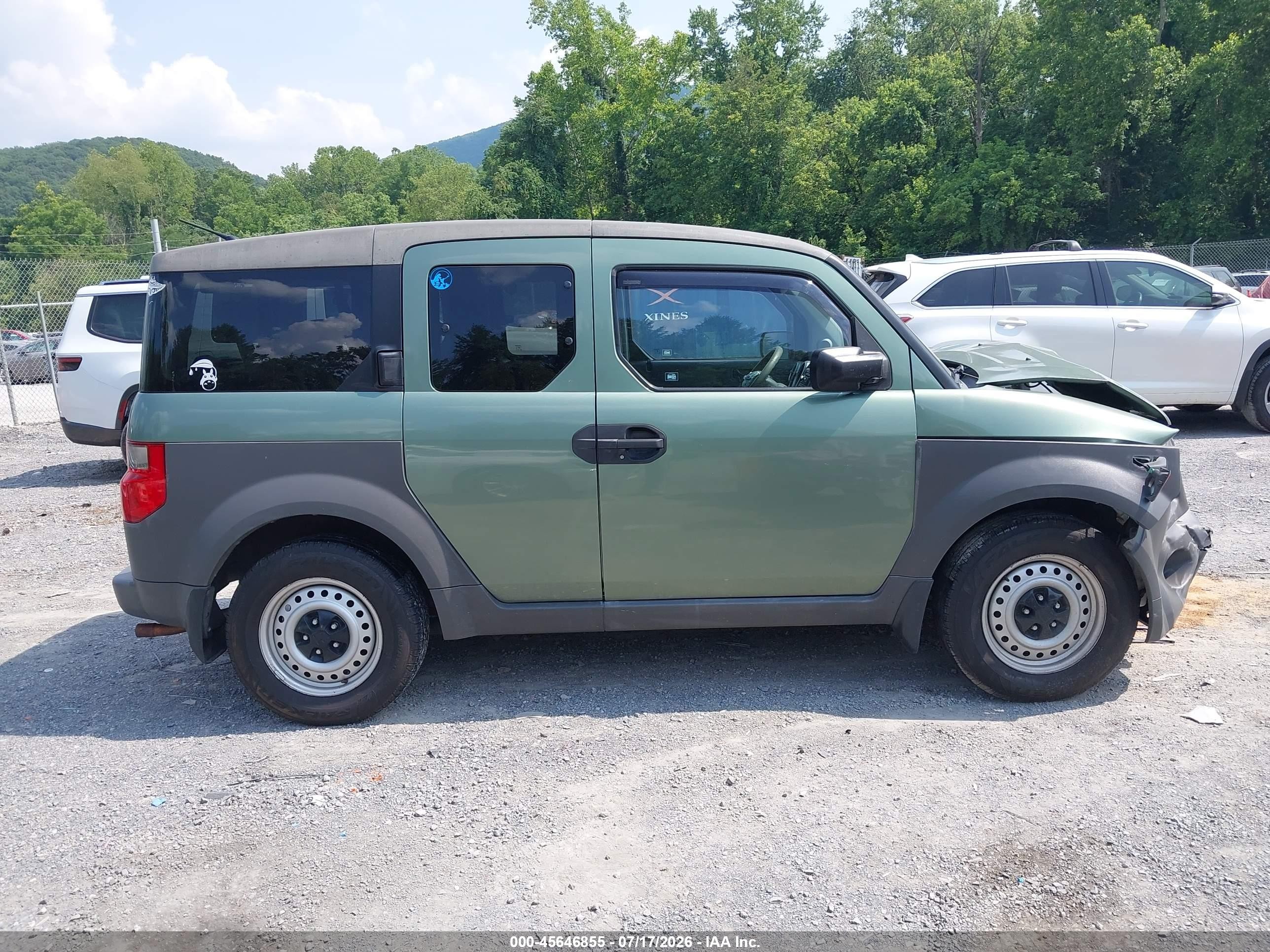 2004 Honda Element Lx Green vin: 5J6YH28394L037987