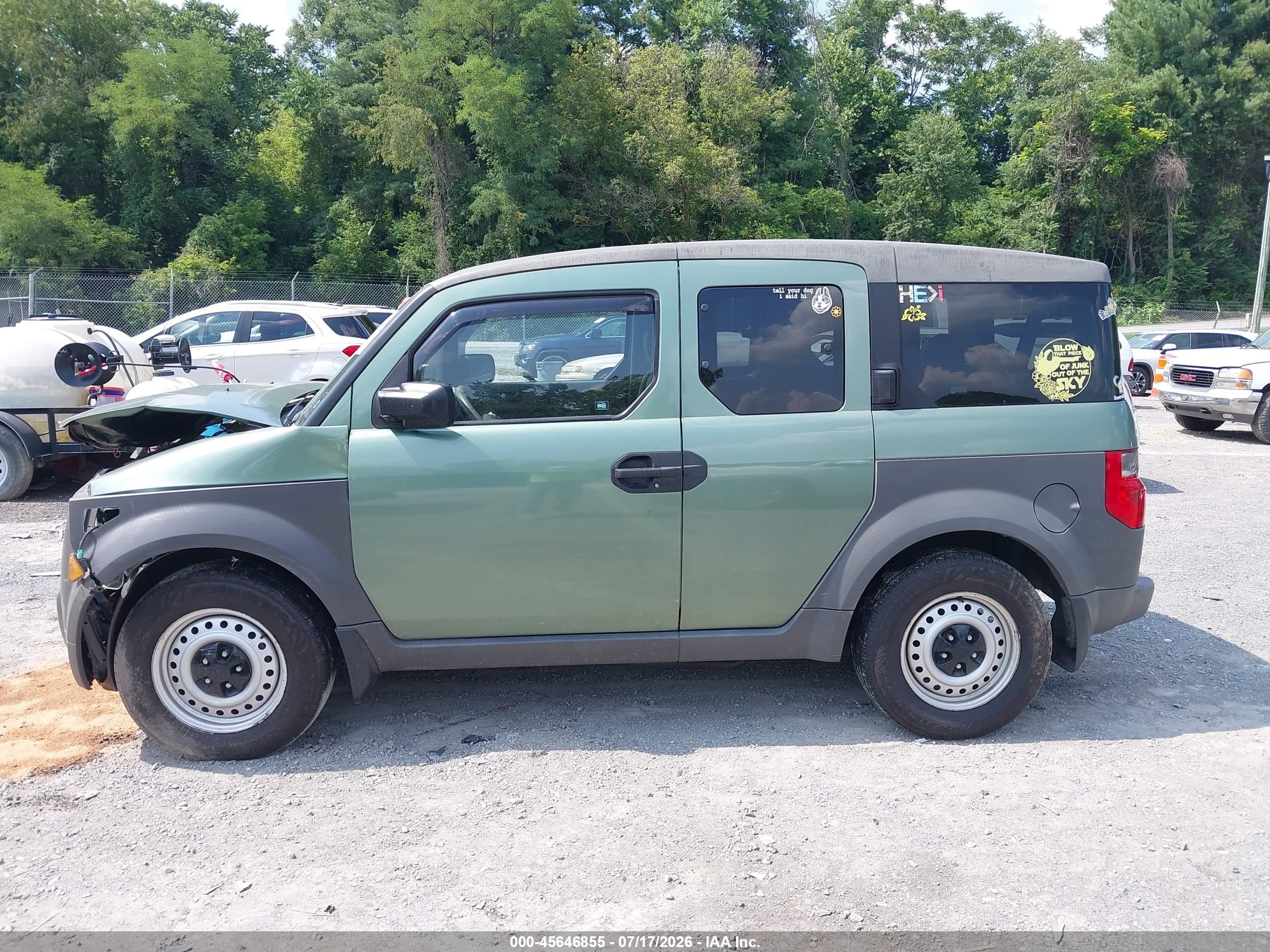 2004 Honda Element Lx Green vin: 5J6YH28394L037987