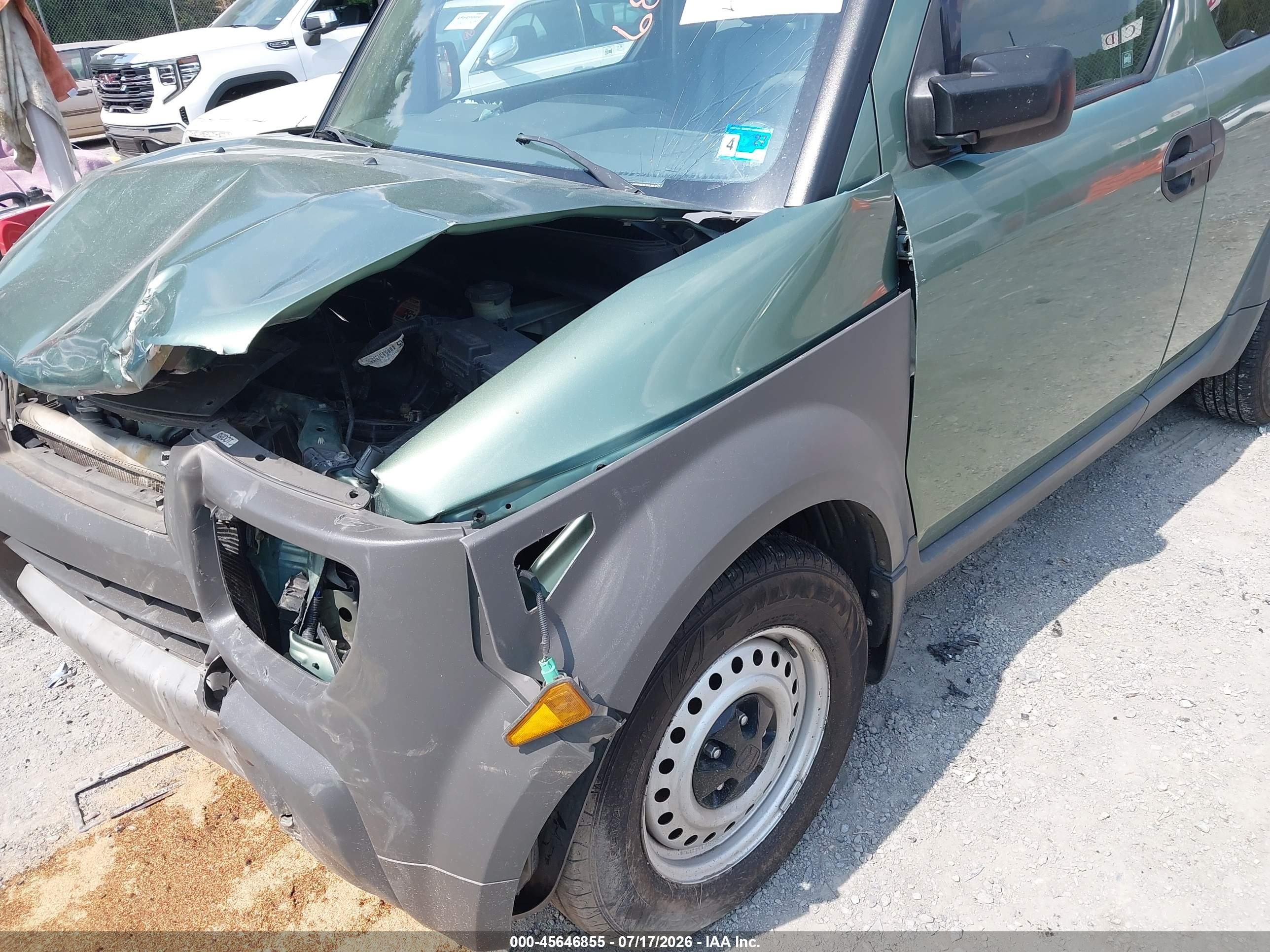 2004 Honda Element Lx Green vin: 5J6YH28394L037987