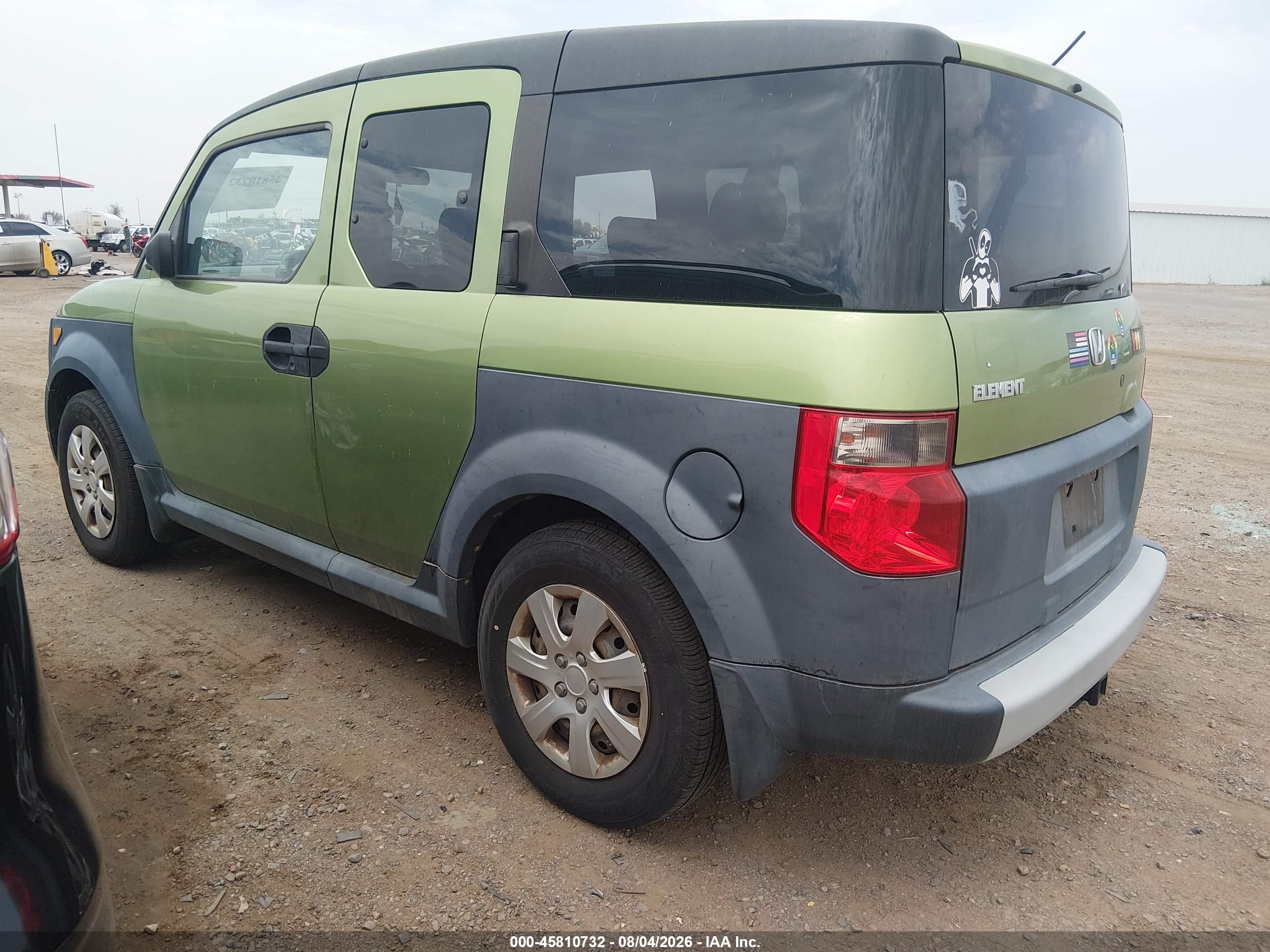 2006 Honda Element Lx Green vin: 5J6YH28396L006578