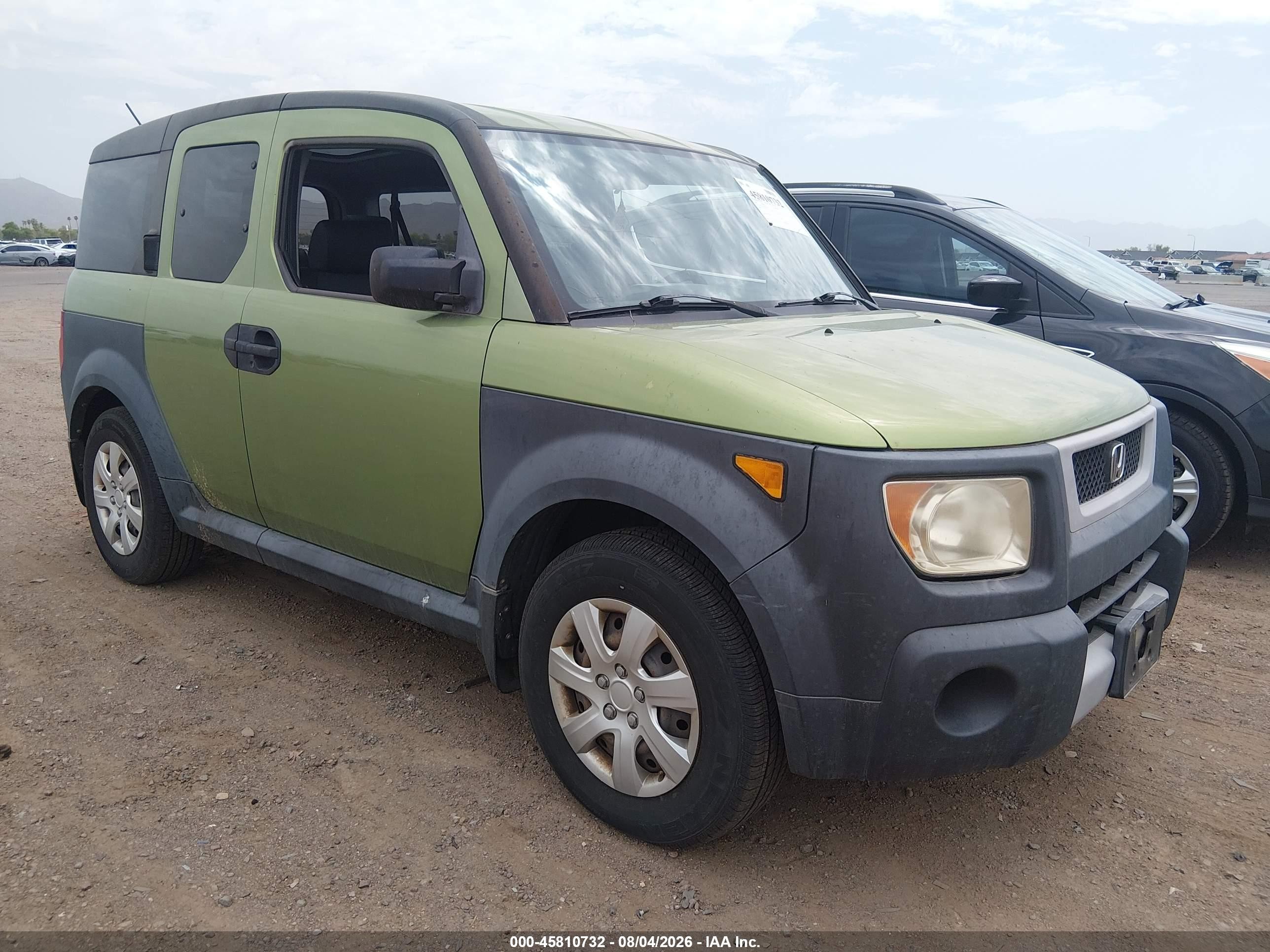 2006 Honda Element Lx Green vin: 5J6YH28396L006578