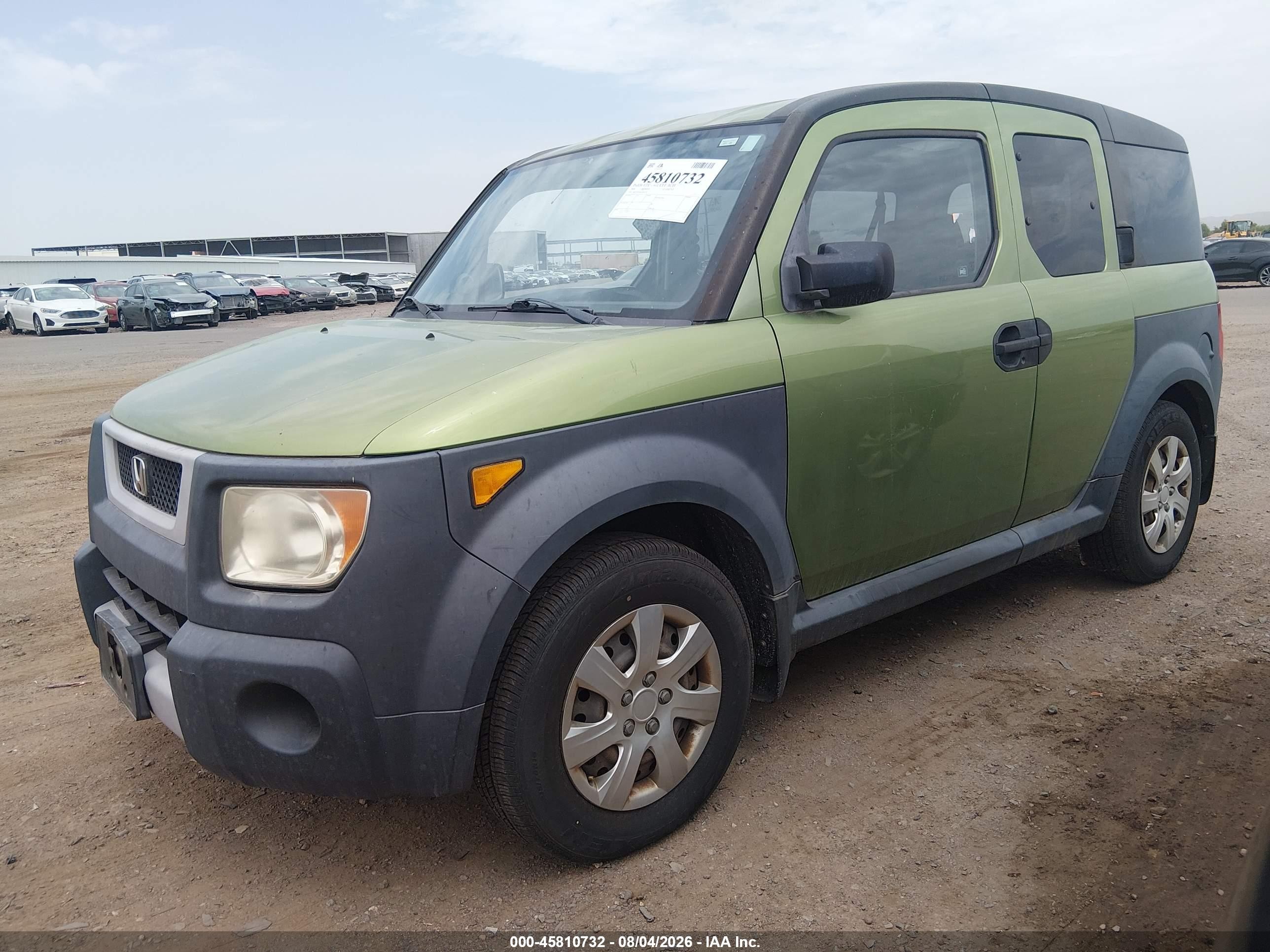 2006 Honda Element Lx Green vin: 5J6YH28396L006578