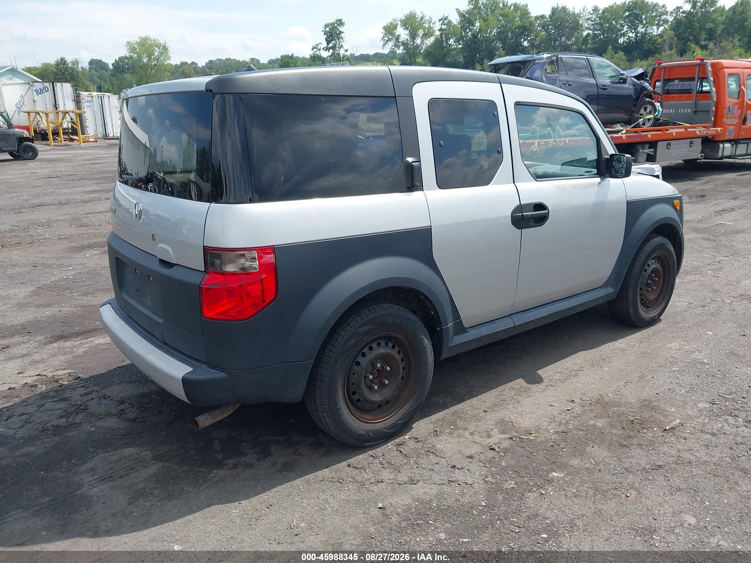 2008 Honda Element Lx Silver vin: 5J6YH283X8L019942