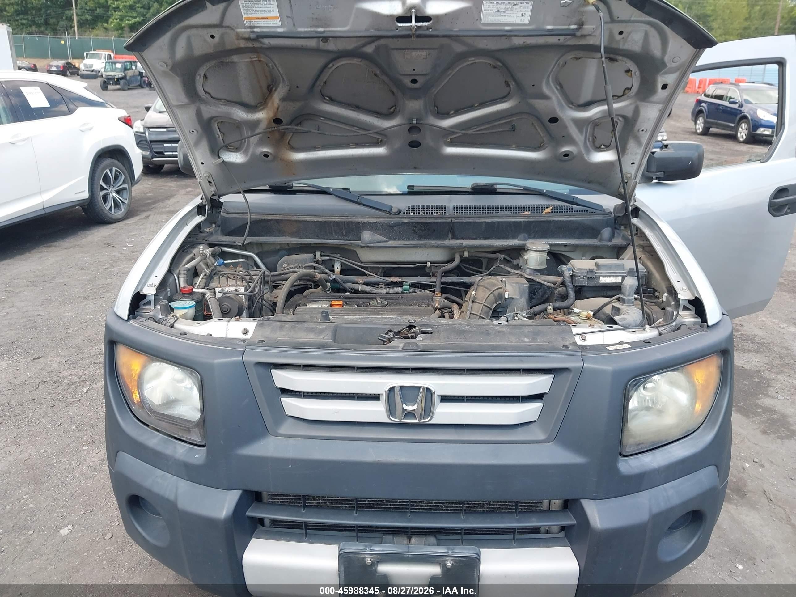 2008 Honda Element Lx Silver vin: 5J6YH283X8L019942