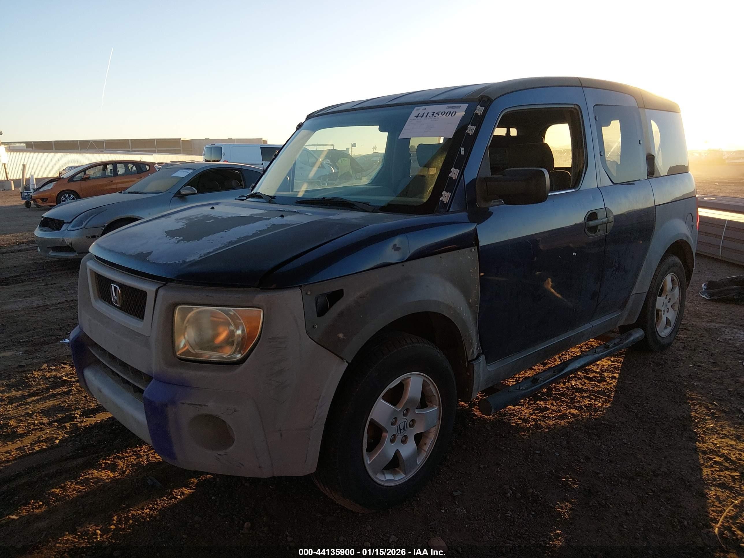2003 Honda Element Ex Blue vin: 5J6YH28503L004263