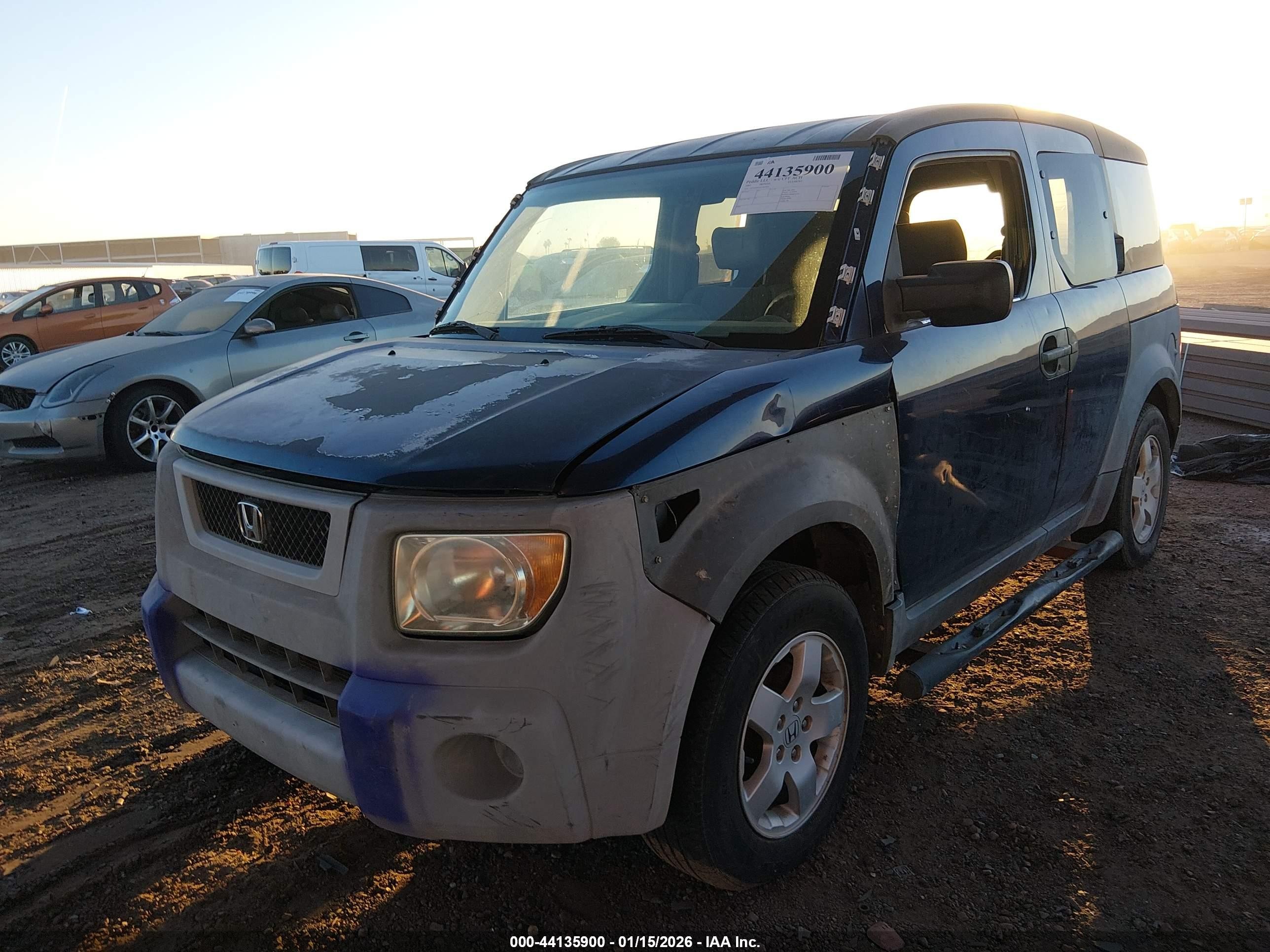 2003 Honda Element Ex Blue vin: 5J6YH28503L004263
