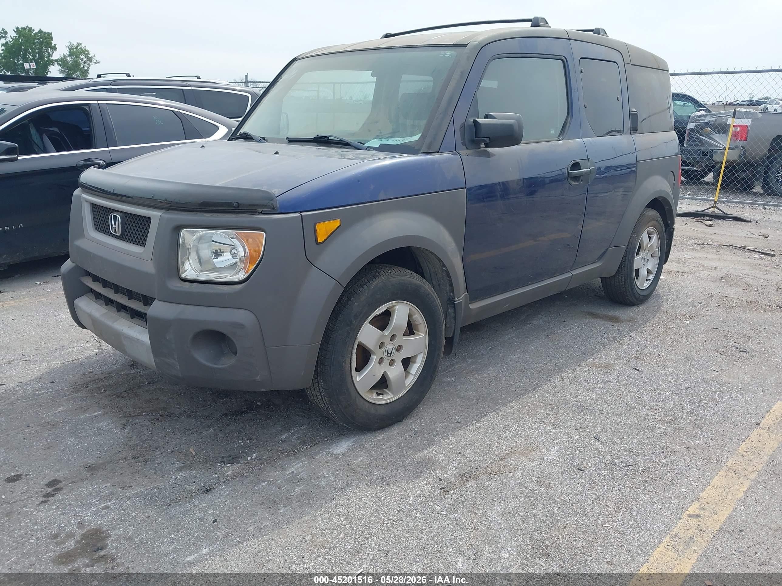 2003 Honda Element Ex Blue vin: 5J6YH28503L007583