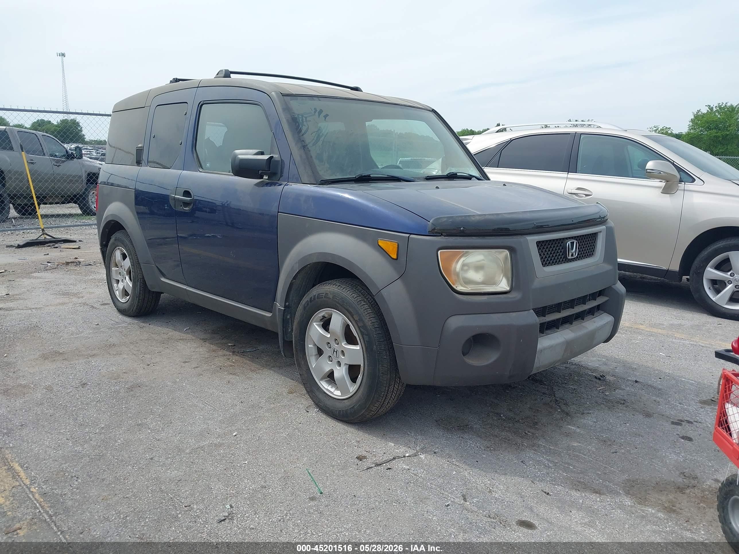 2003 Honda Element Ex Blue vin: 5J6YH28503L007583
