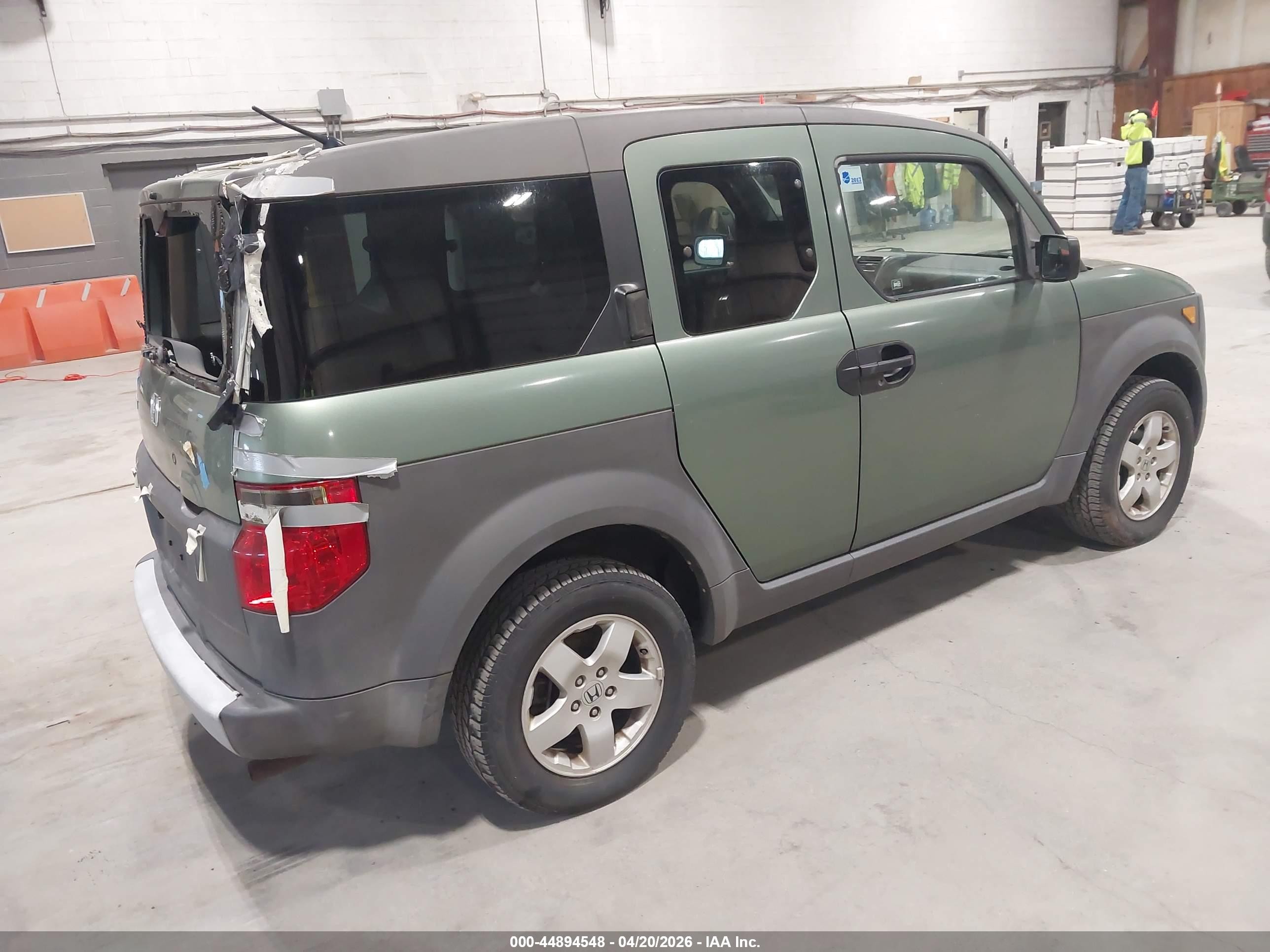 2003 Honda Element Ex Green vin: 5J6YH28503L034931
