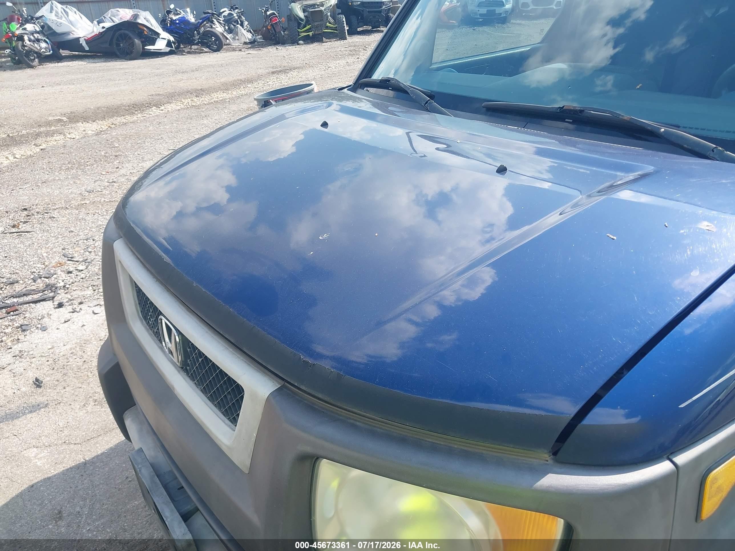 2003 Honda Element Ex Blue vin: 5J6YH28503L036324