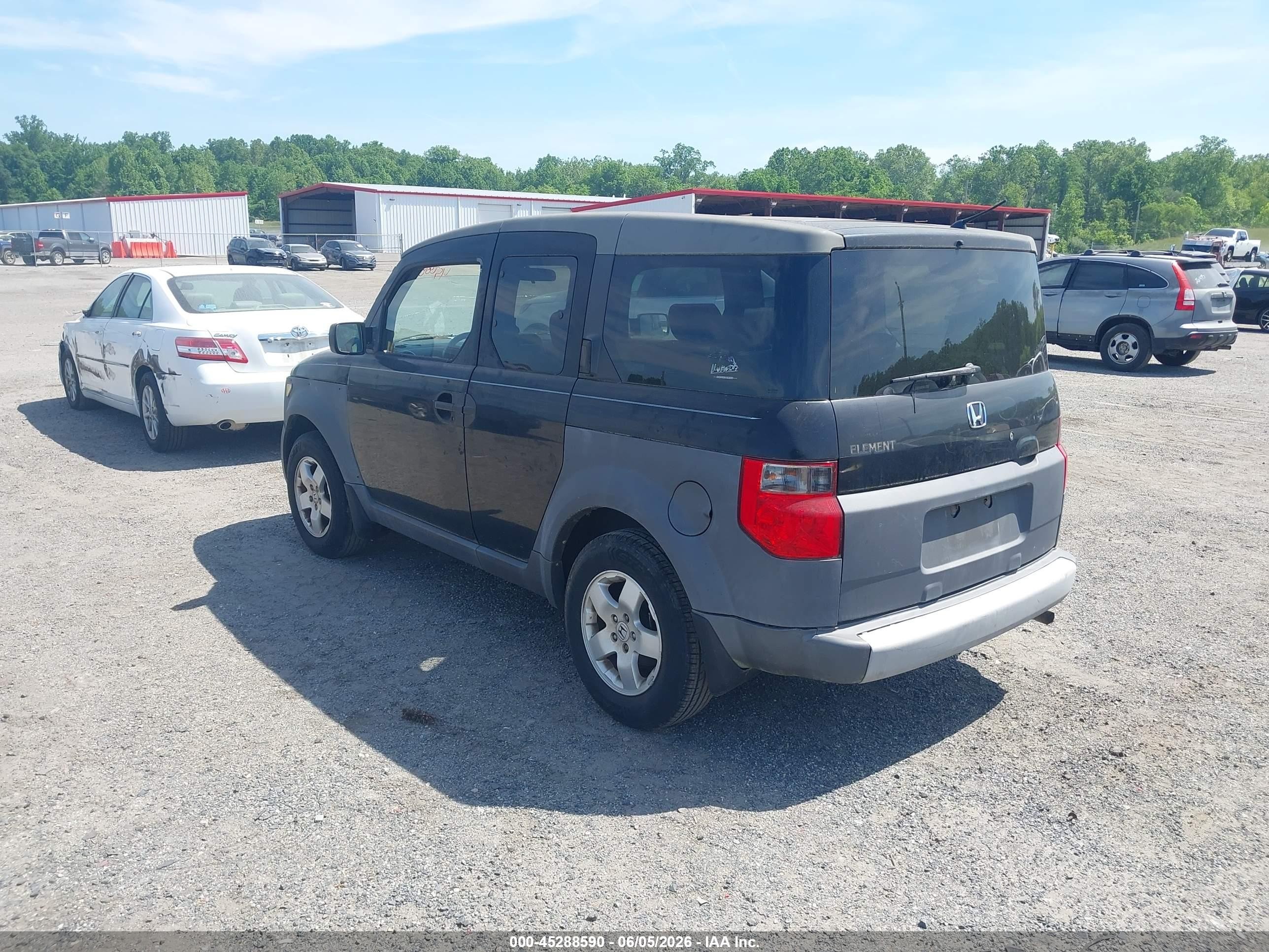 2003 Honda Element Ex Black vin: 5J6YH28503L040650