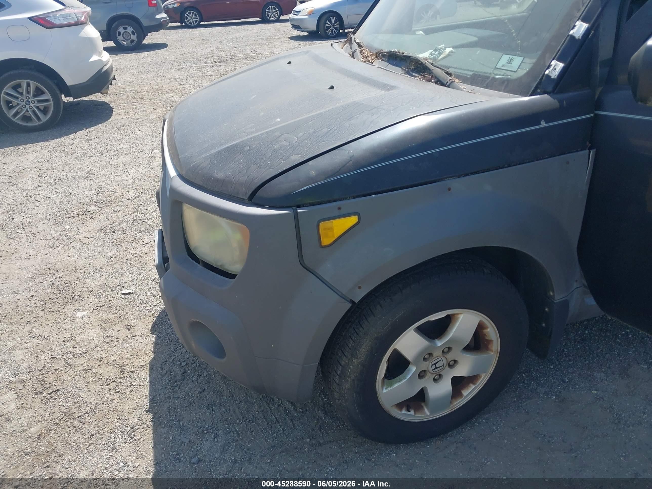 2003 Honda Element Ex Black vin: 5J6YH28503L040650