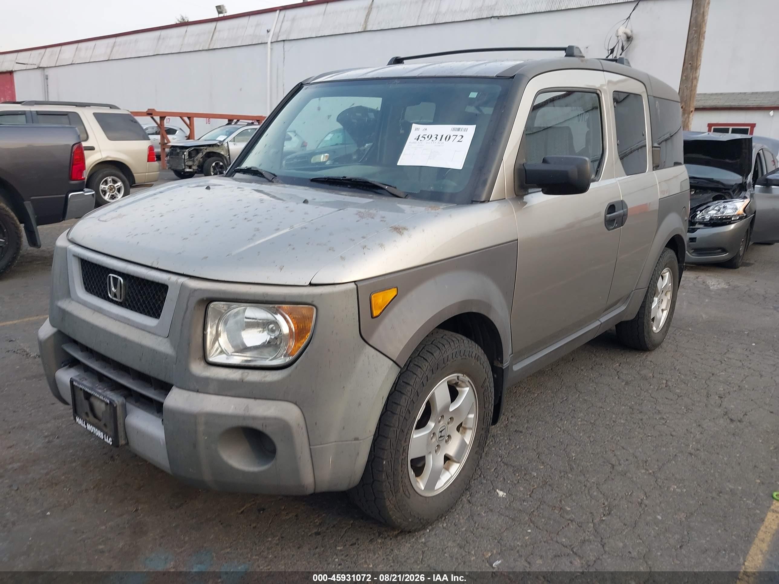 2003 Honda Element Ex Gray vin: 5J6YH28503L041460