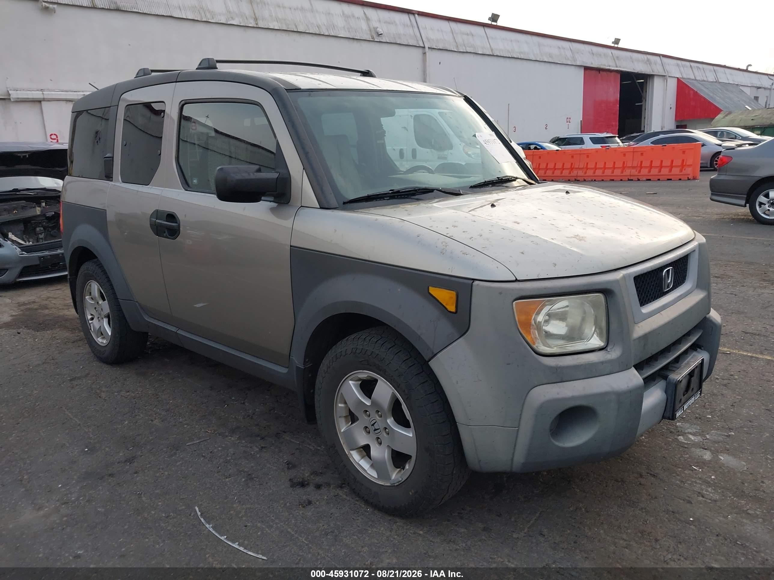 2003 Honda Element Ex Gray vin: 5J6YH28503L041460