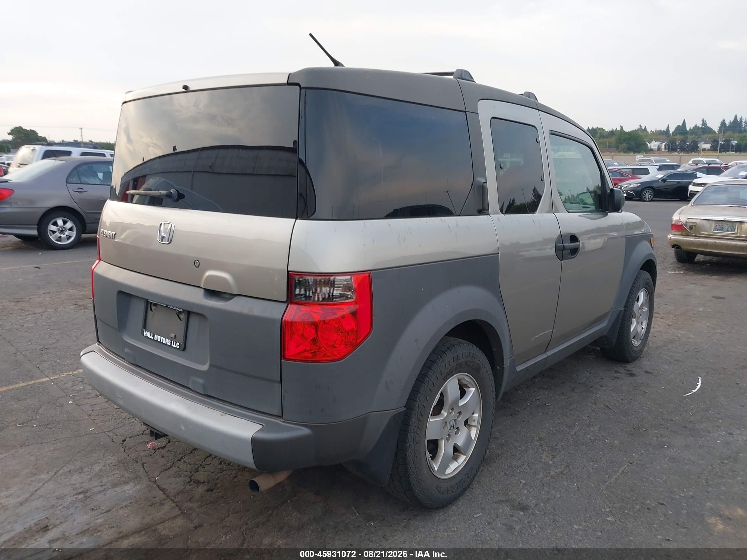 2003 Honda Element Ex Gray vin: 5J6YH28503L041460