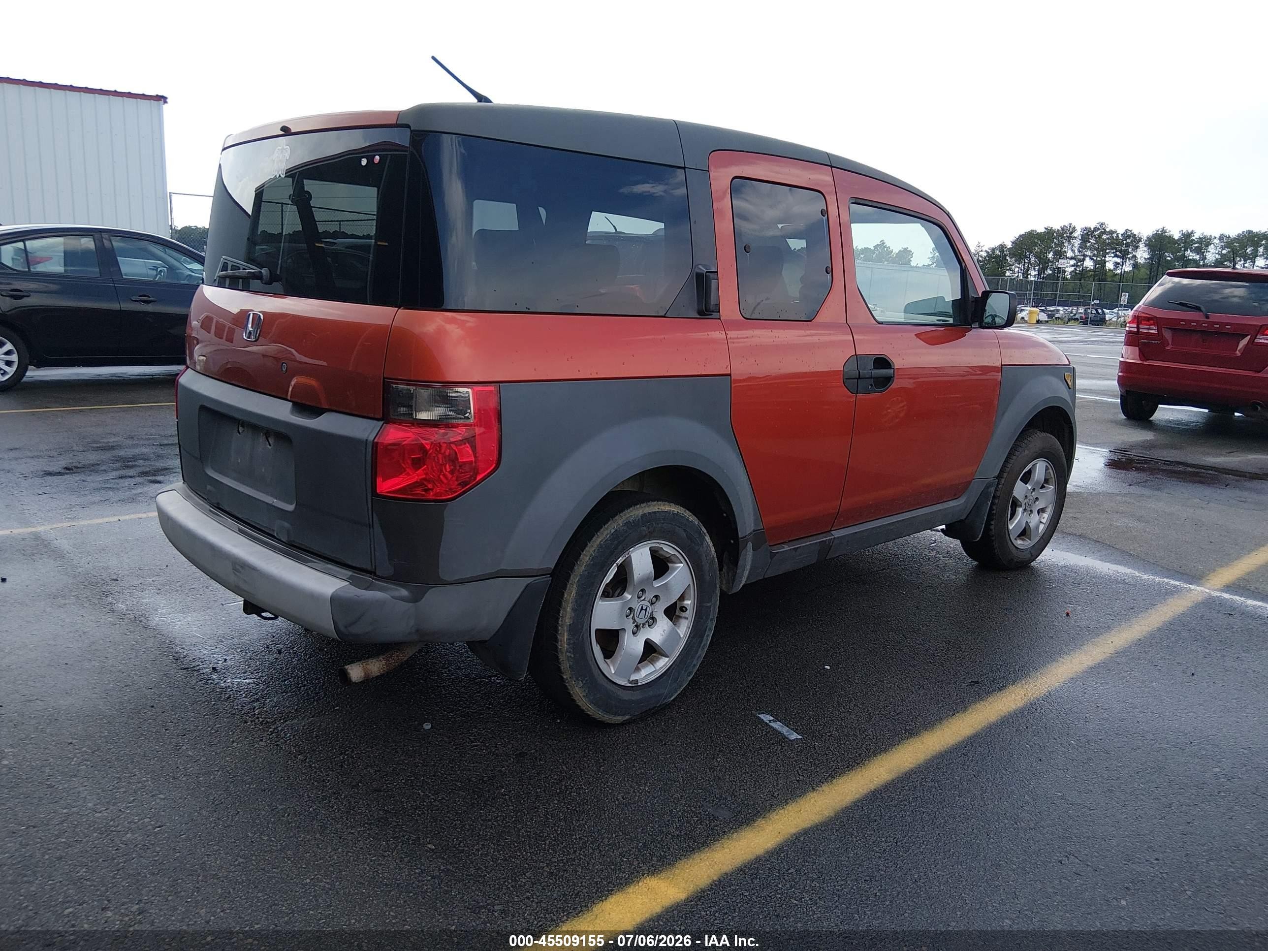 2003 Honda Element Ex Orange vin: 5J6YH28503L047520