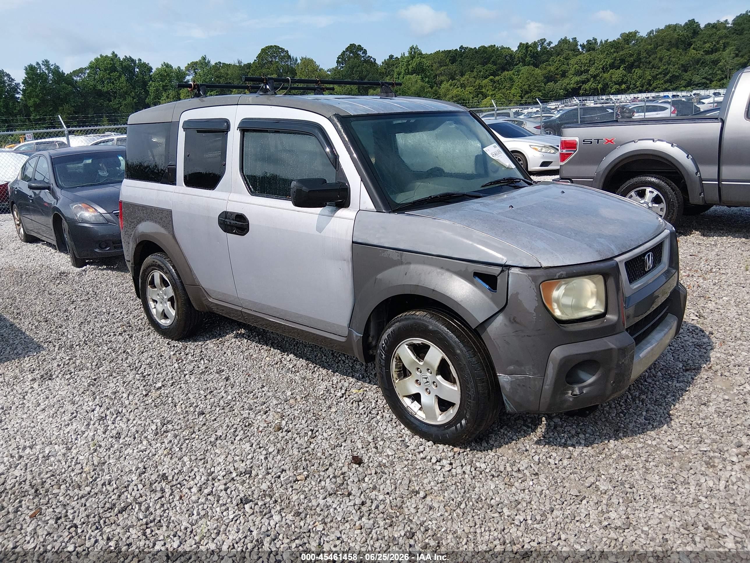 2003 Honda Element Ex Gray vin: 5J6YH28503L053642