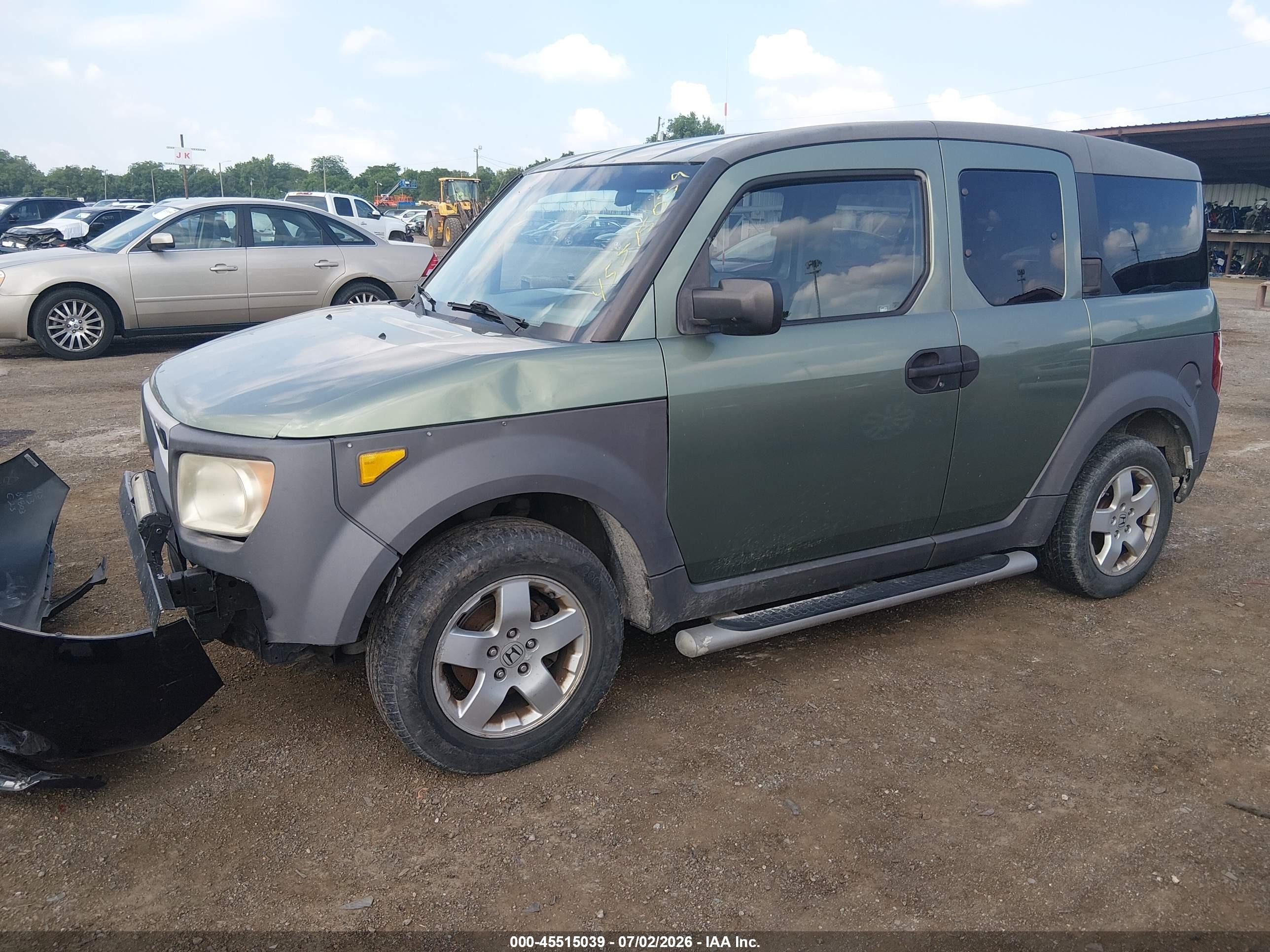 2004 Honda Element Ex Green vin: 5J6YH28504L033389