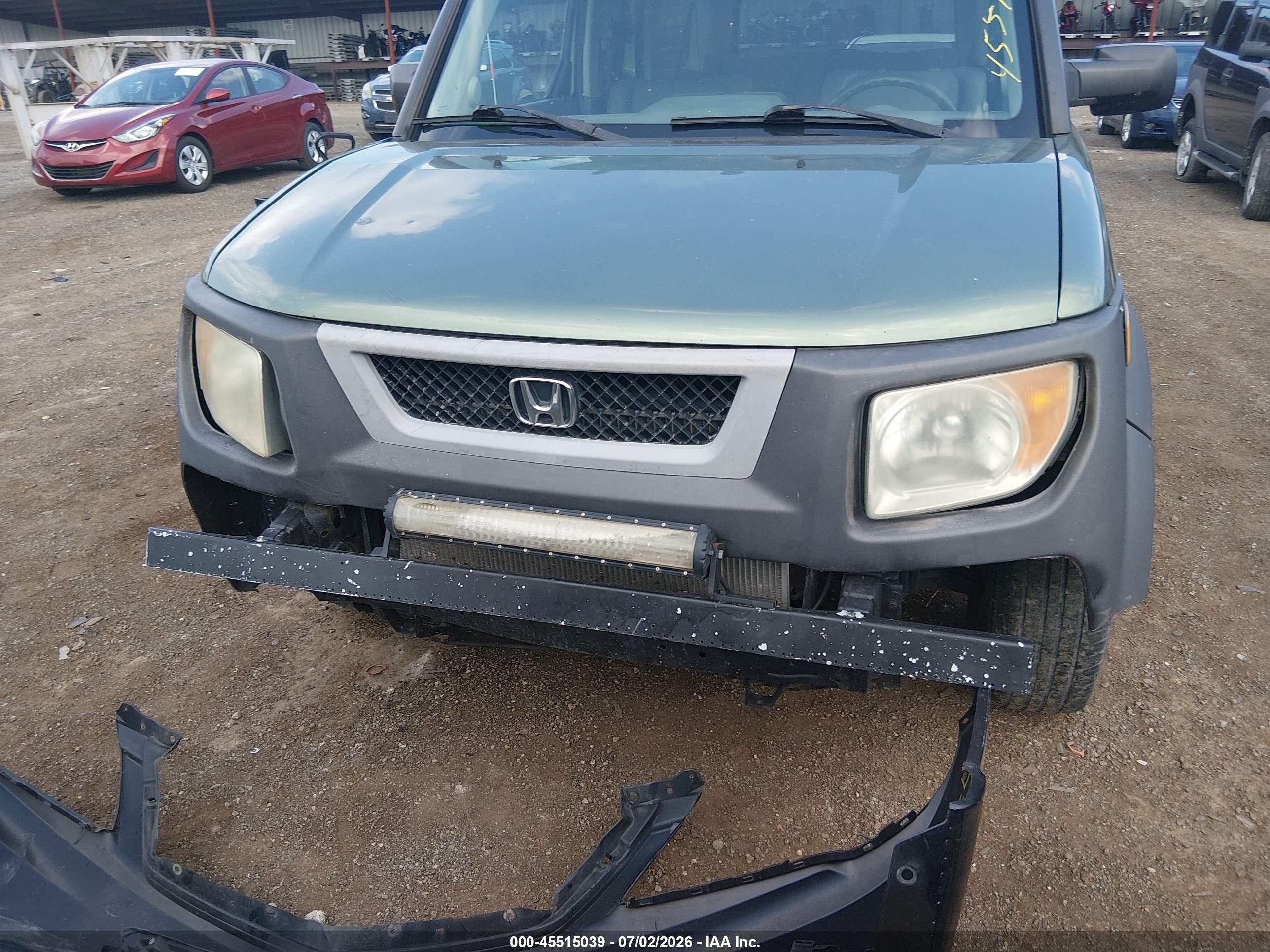 2004 Honda Element Ex Green vin: 5J6YH28504L033389