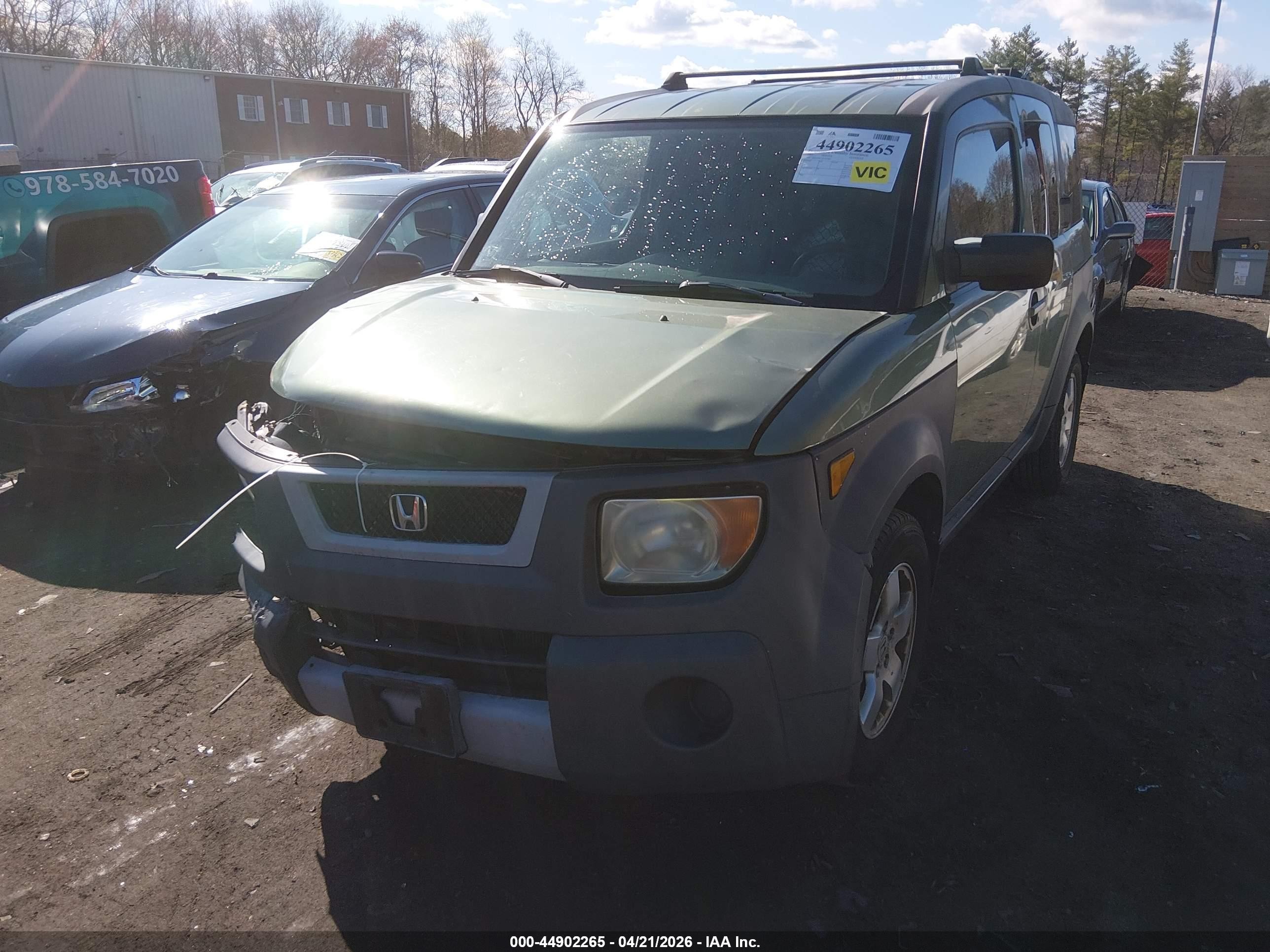 2003 Honda Element Ex Green vin: 5J6YH28513L022383