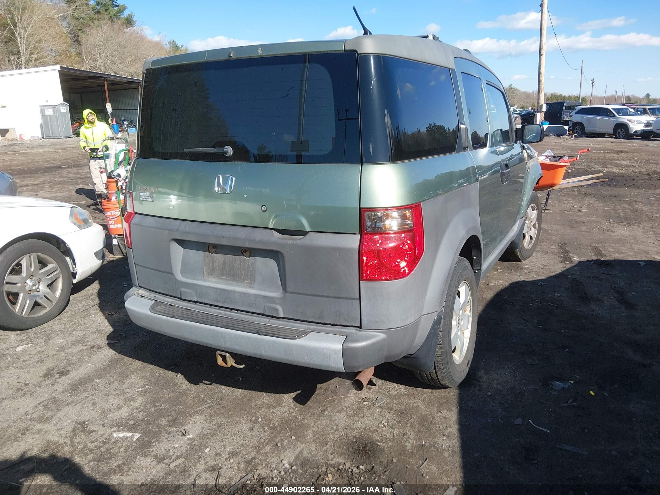 2003 Honda Element Ex Green vin: 5J6YH28513L022383