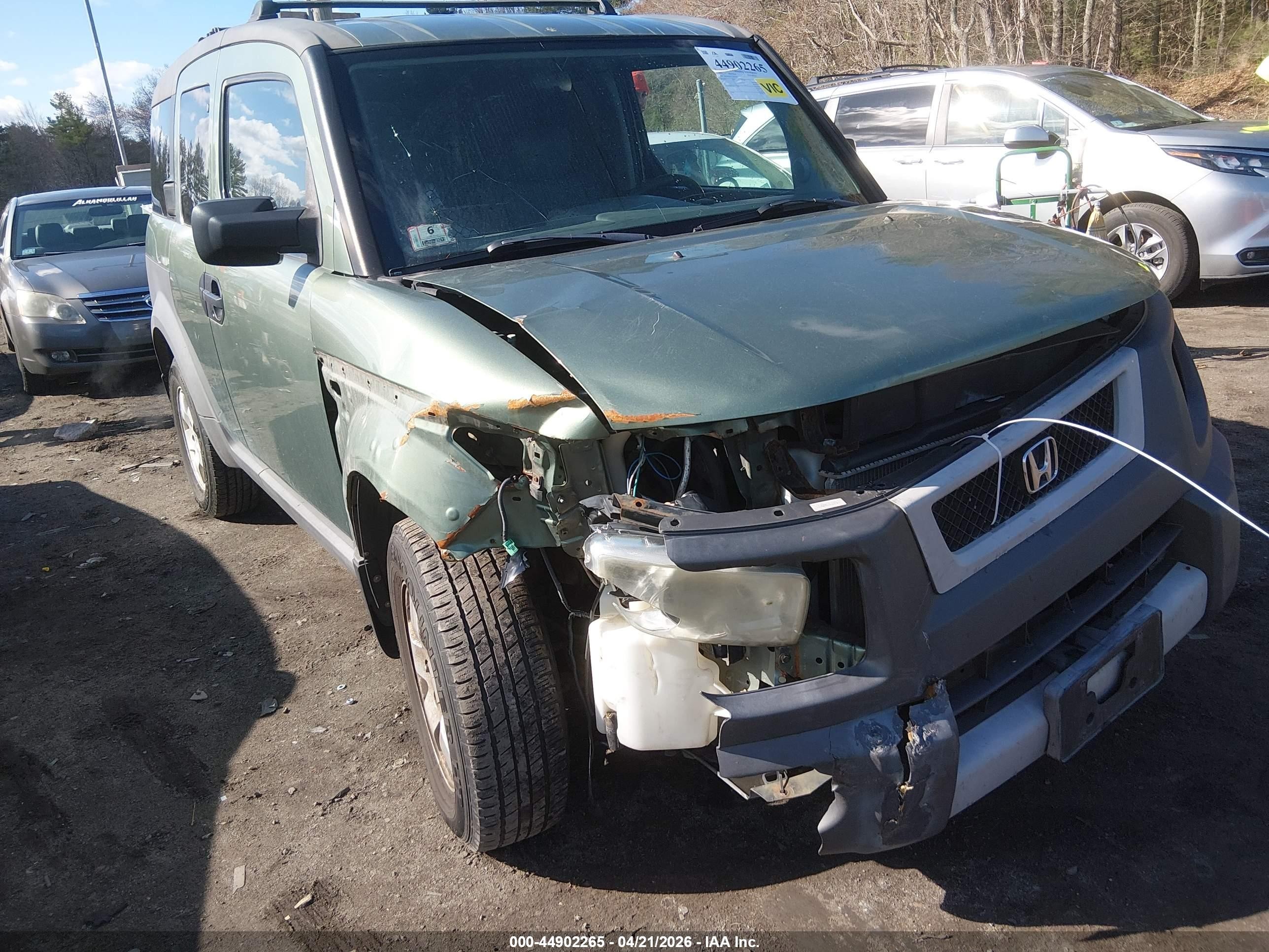 2003 Honda Element Ex Green vin: 5J6YH28513L022383