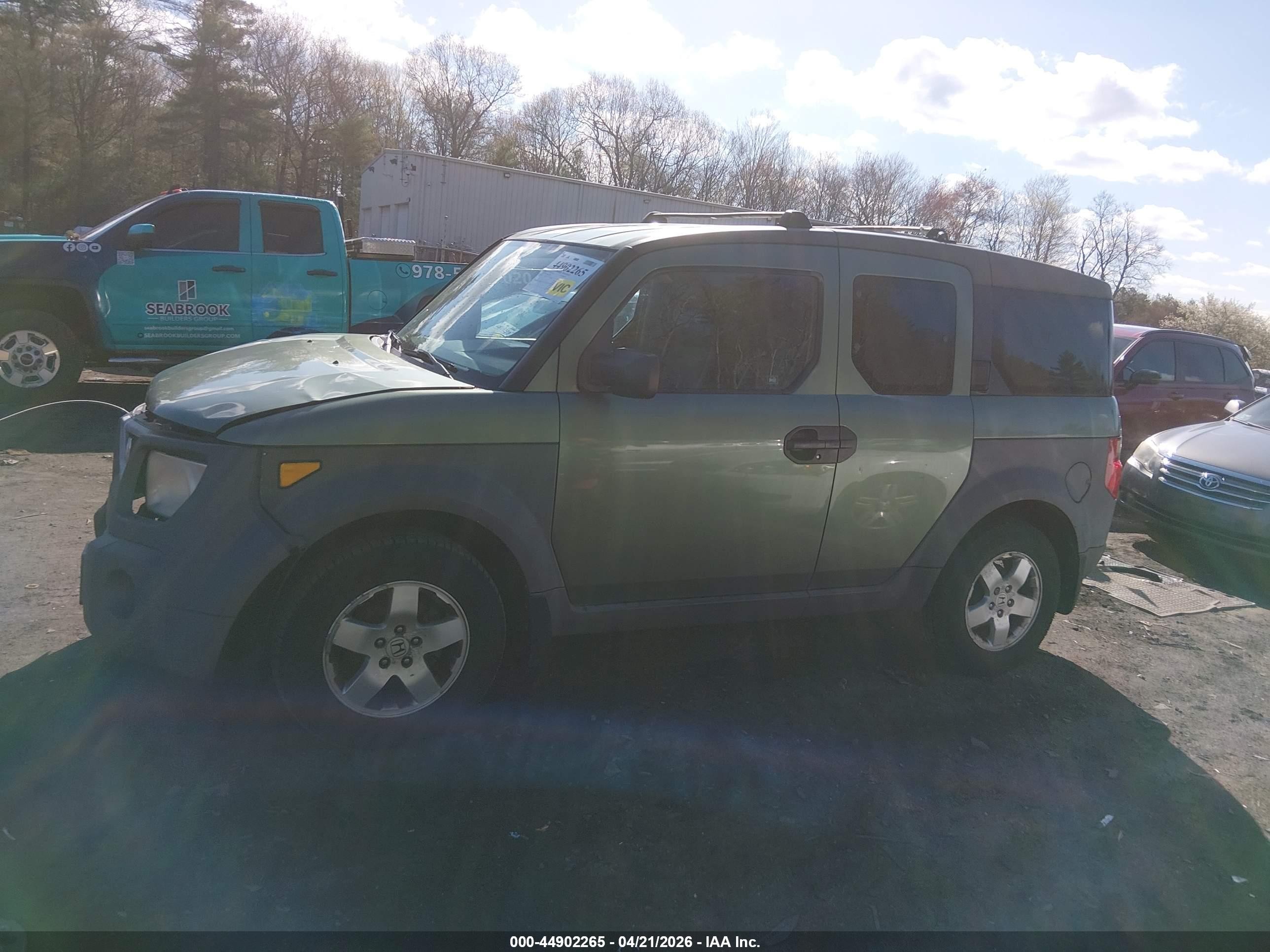 2003 Honda Element Ex Green vin: 5J6YH28513L022383