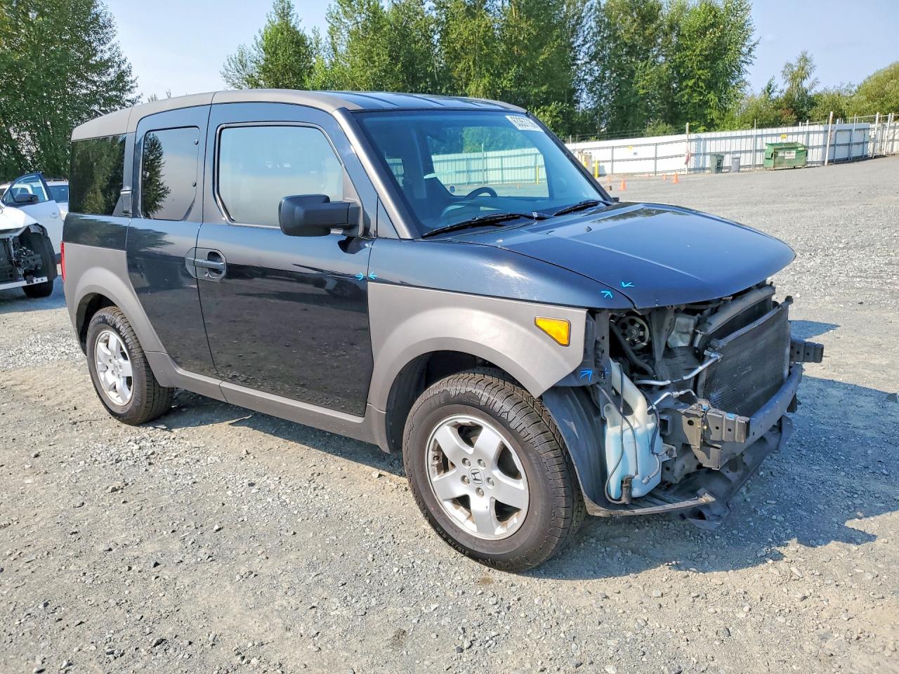 2003 Honda Element Ex Black vin: 5J6YH28513L041208