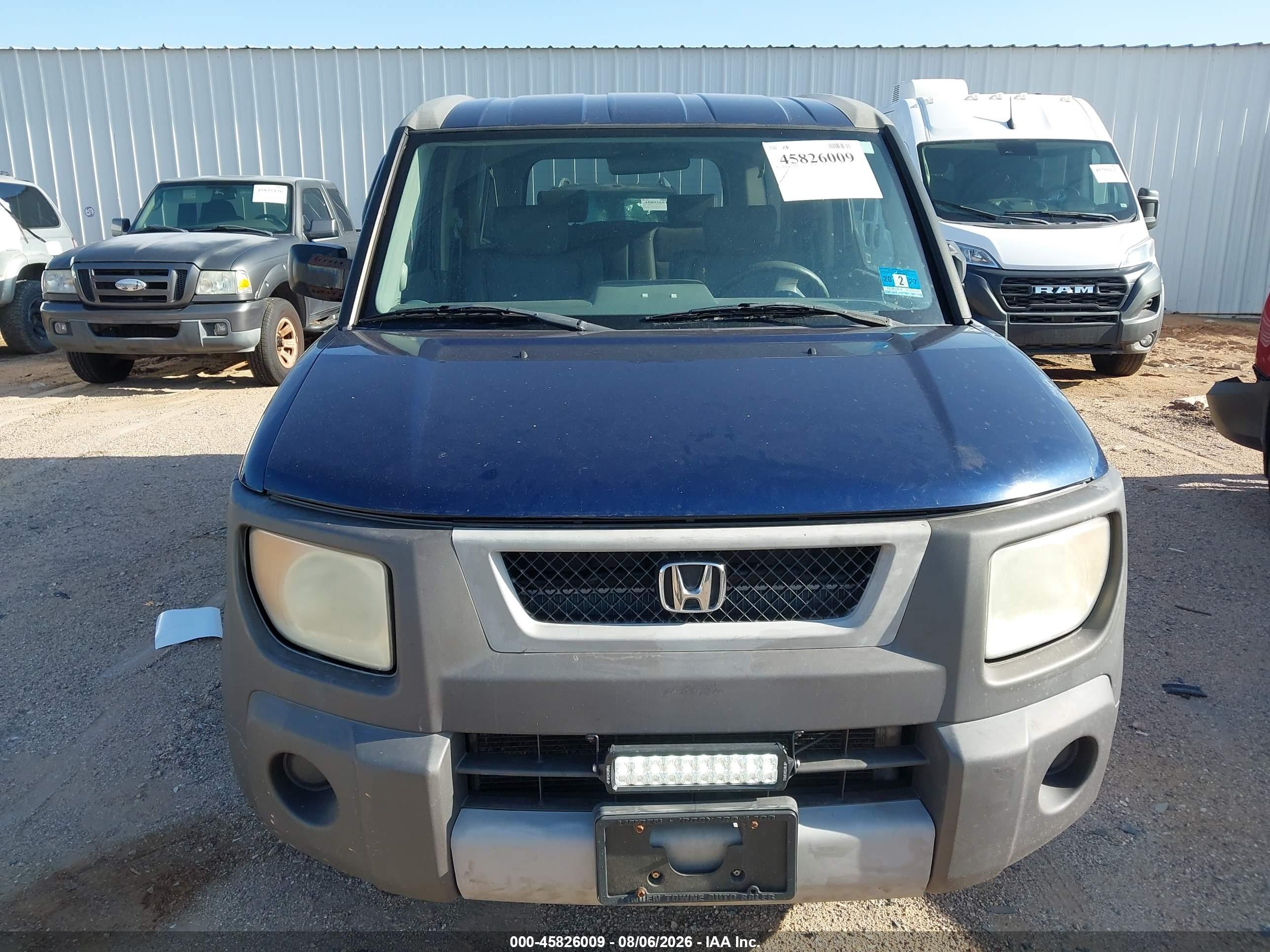 2003 Honda Element Ex Blue vin: 5J6YH28513L043430