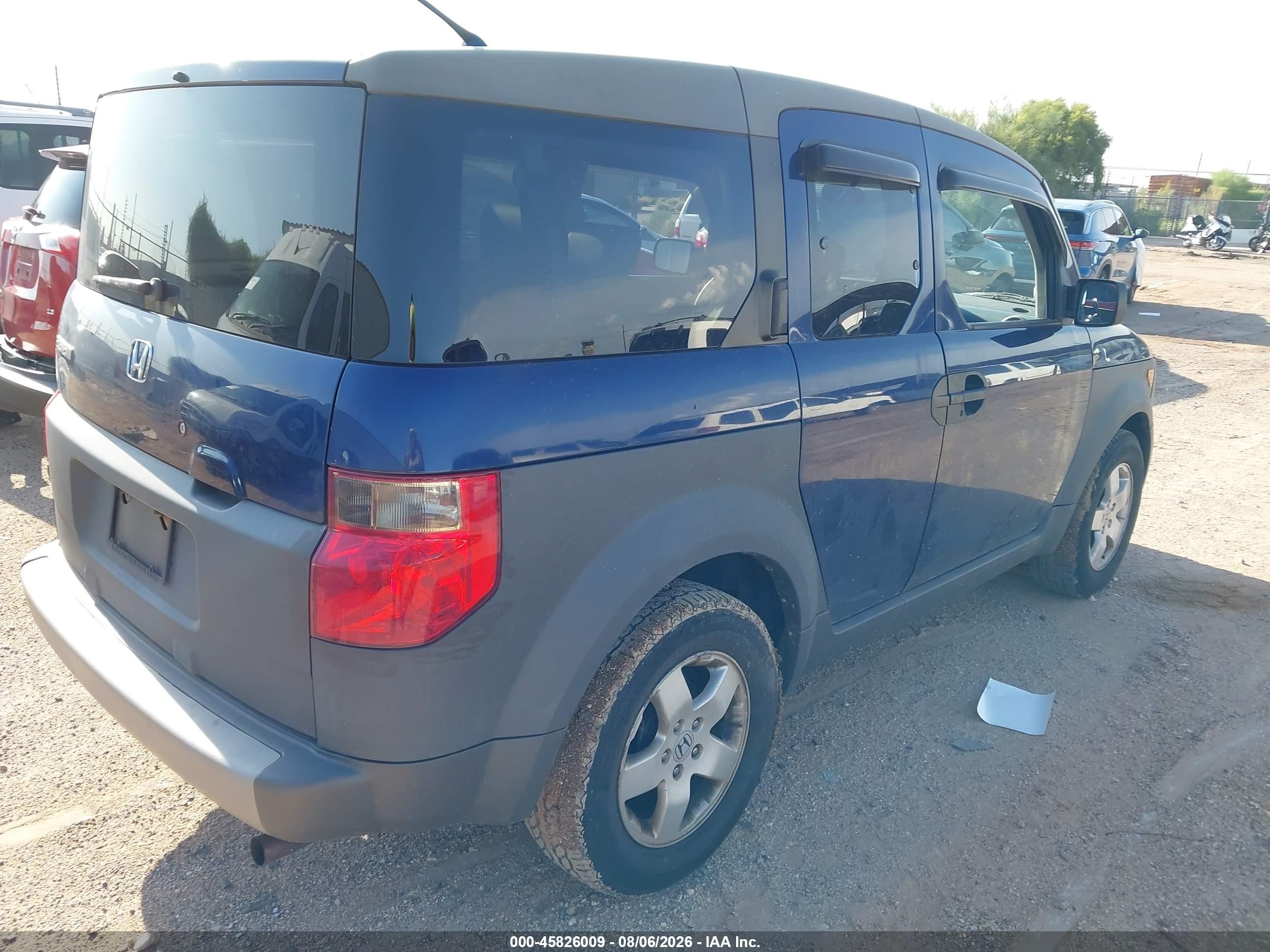 2003 Honda Element Ex Blue vin: 5J6YH28513L043430