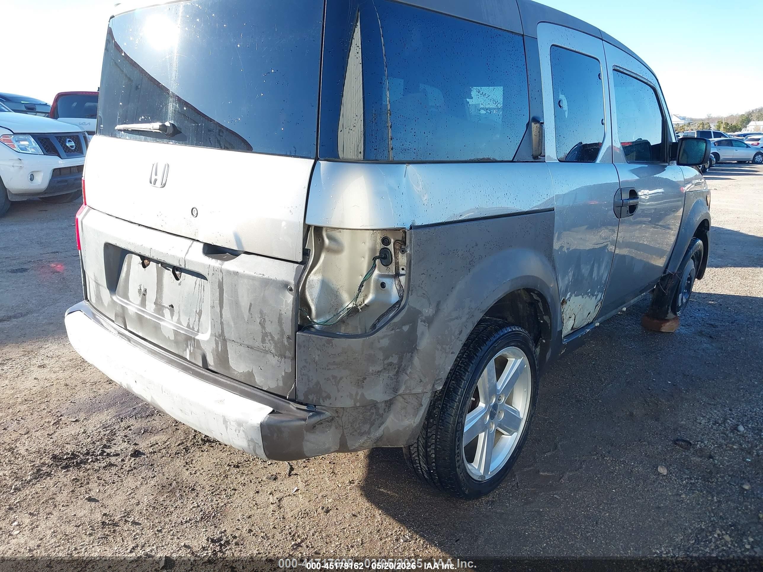 2003 Honda Element Ex Gray vin: 5J6YH28513L046506