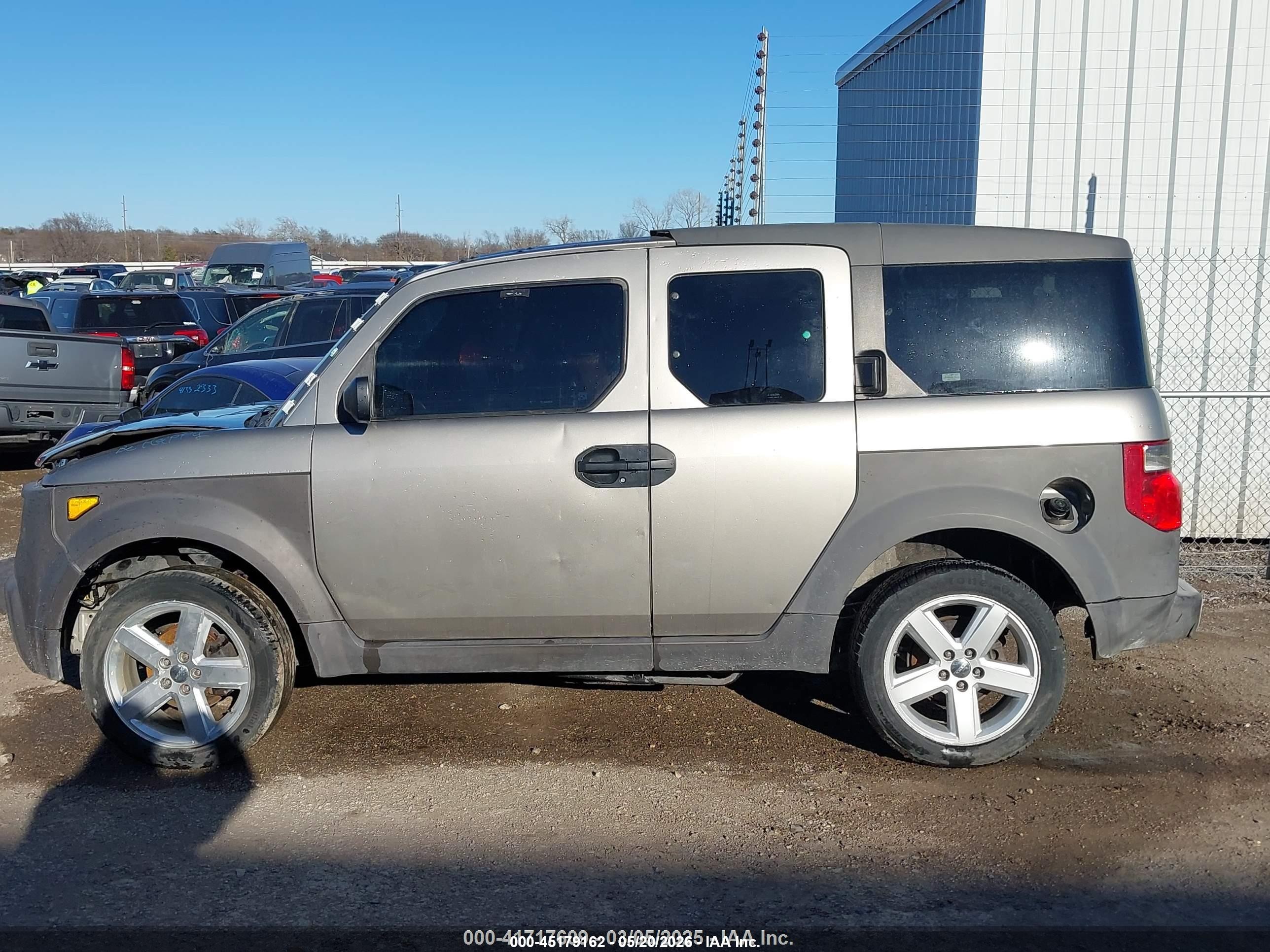 2003 Honda Element Ex Gray vin: 5J6YH28513L046506
