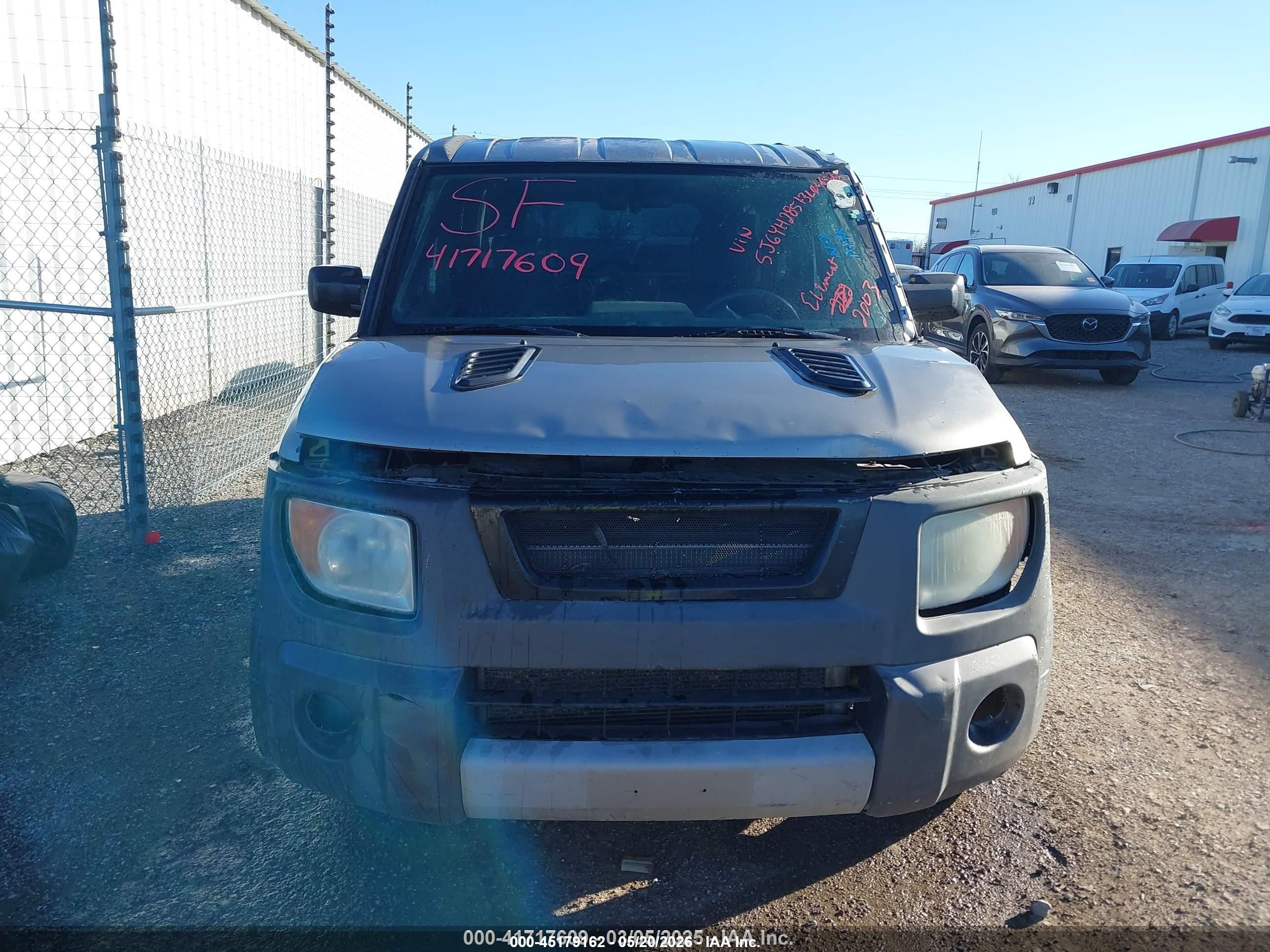 2003 Honda Element Ex Gray vin: 5J6YH28513L046506