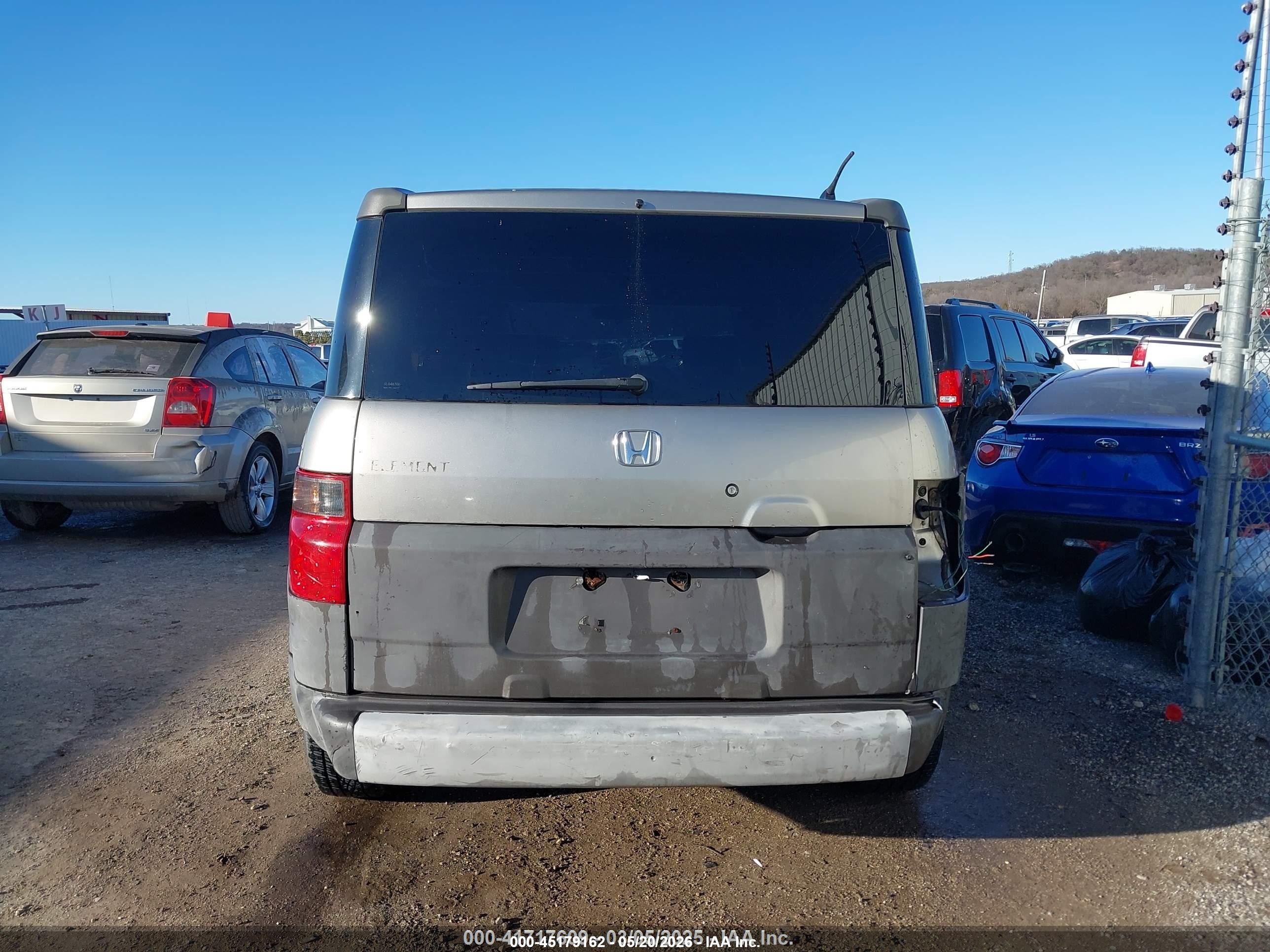 2003 Honda Element Ex Gray vin: 5J6YH28513L046506